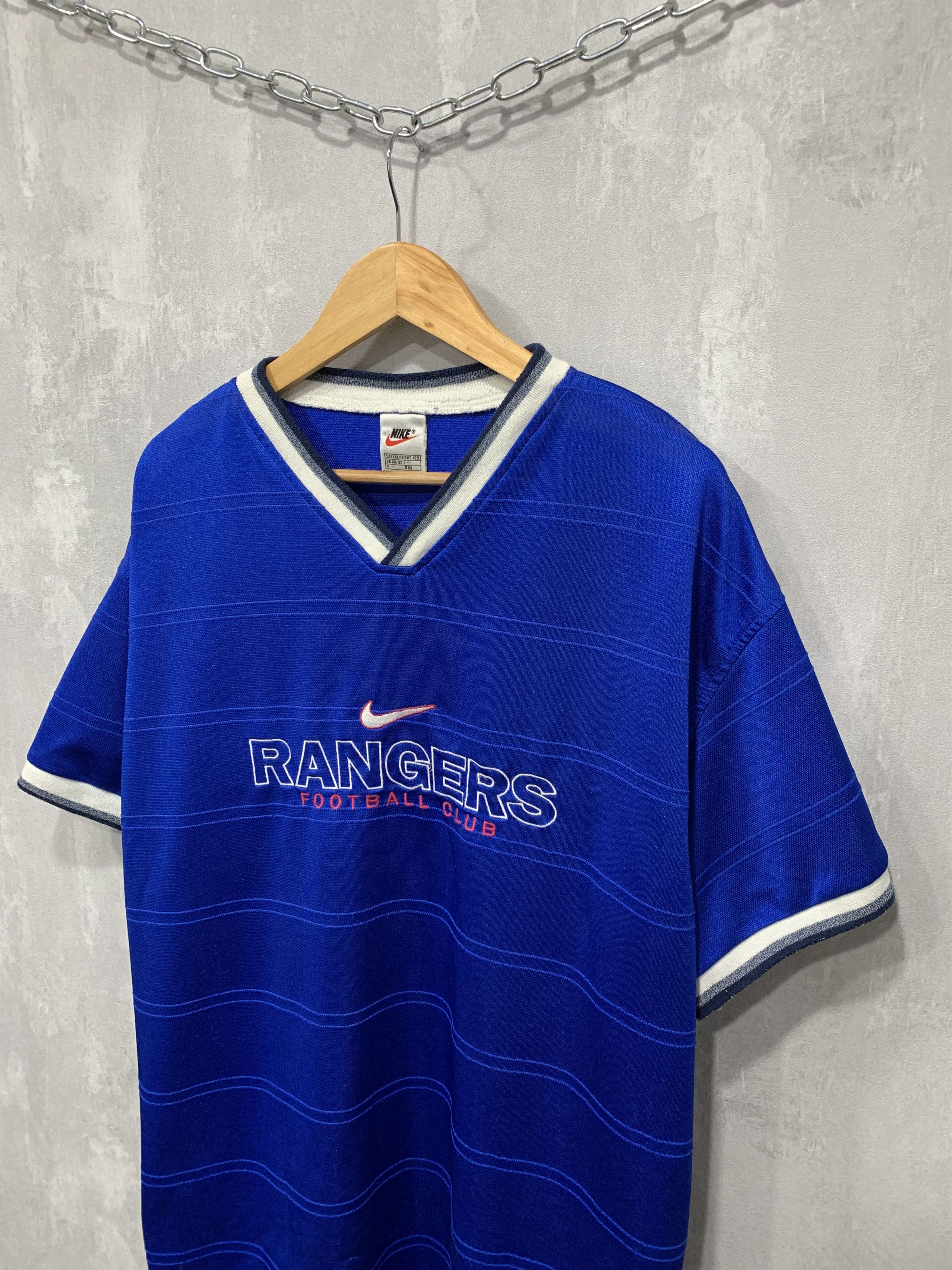 Nike × Vintage Vintage Nike Rangers Jersey T Shirt Tee Blockcore Y2K 90s Size US XXL / EU 58 / 5 - 2 Thumbnail