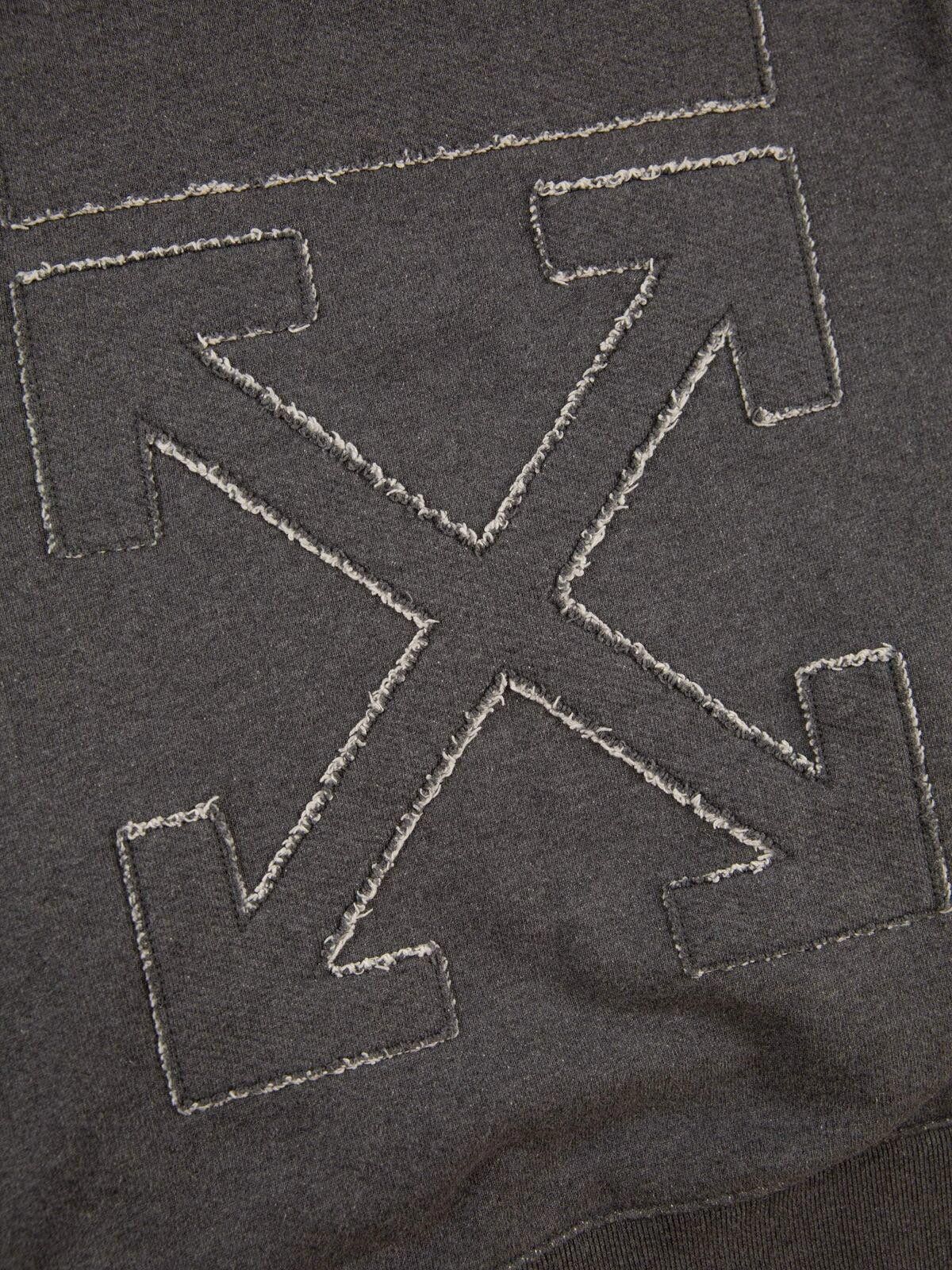 Off-White Off-White Mens Melange Grey Arrow Sweatshirt Small Grey Size US S / EU 44-46 / 1 - 3 Thumbnail