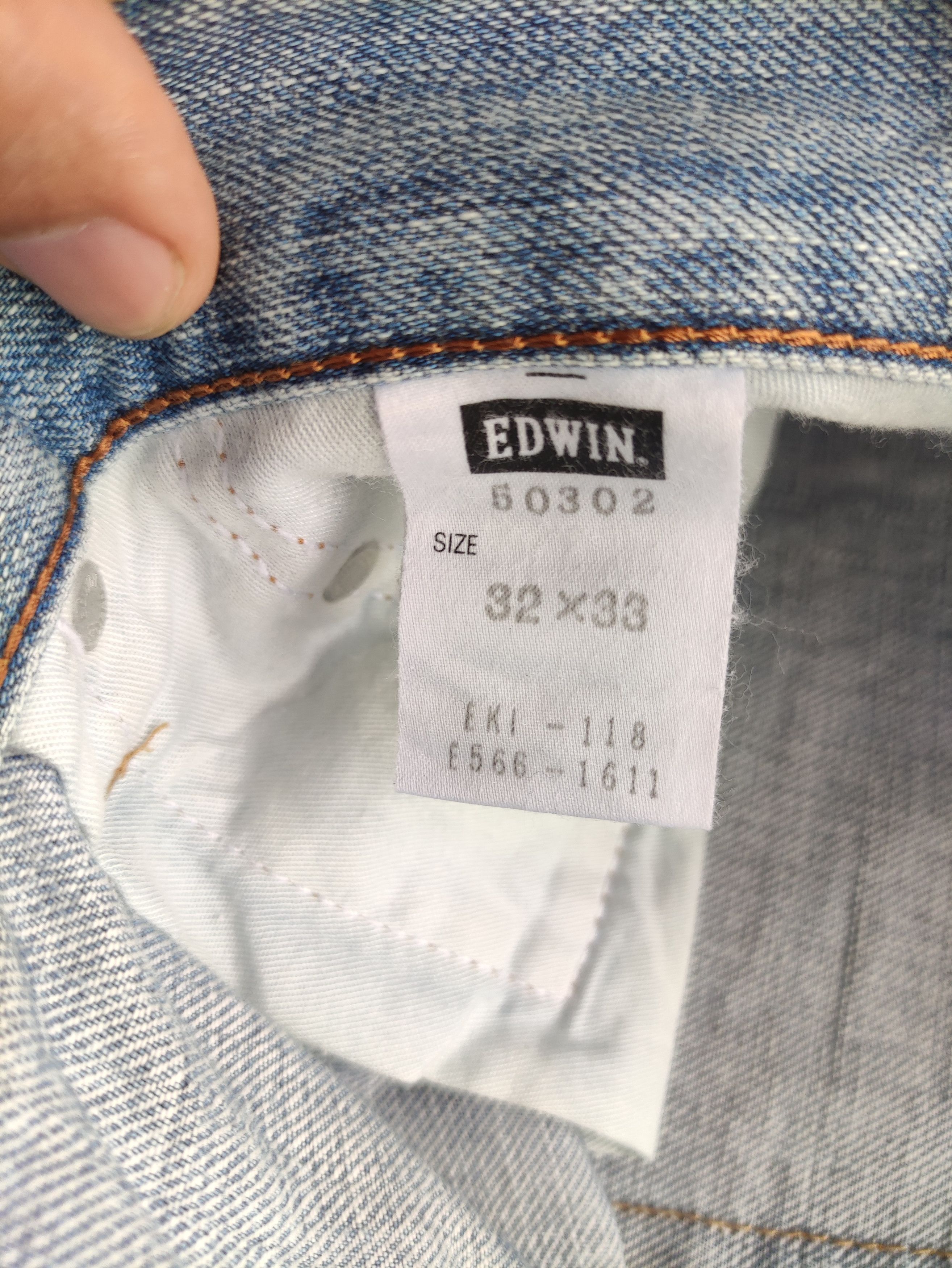 Edwin Vintage Edwin 503 Japan Jean Distressed Faded Denim Size US 32 / EU 48 - 7 Thumbnail