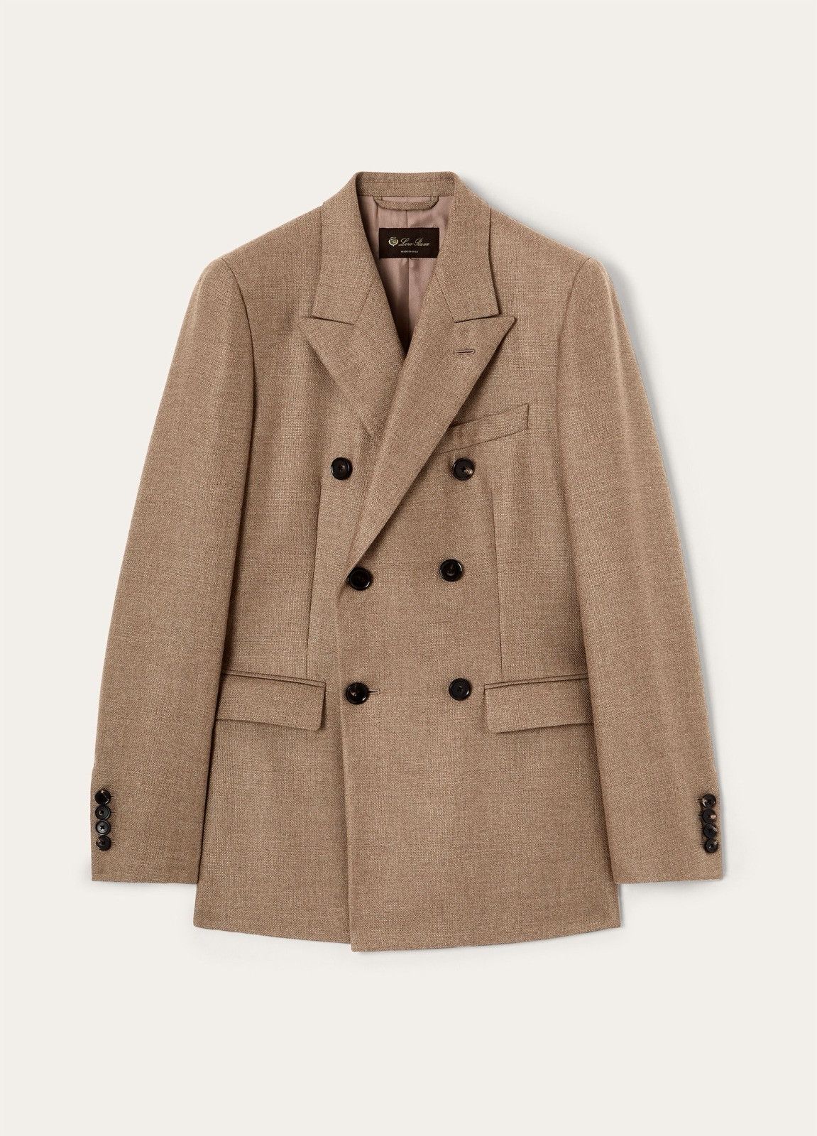 Loro Piana o1srvl11e0526 FAP3807 Double-breasted Jacket in Brown Size XS / US 0-2 / IT 36-38 - 1 Thumbnail