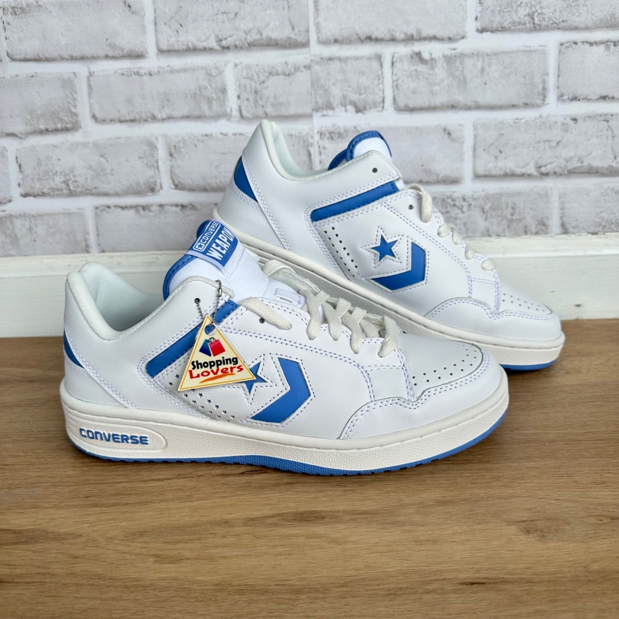 Converse ⭐Converse Weapon Low Blue White Sz 10 Men's Shoes Open Sky S Size US 10 / EU 43 - 3 Thumbnail