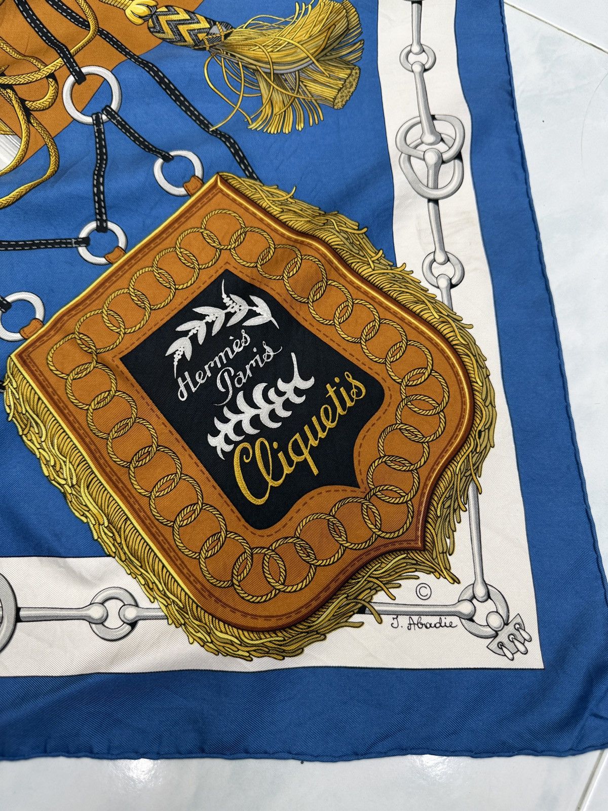 Hermes 💥💥🔥ARCHIVE AUTHENTIC HERMES CLIQUETIS SILK SCARF Size ONE SIZE - 6 Thumbnail