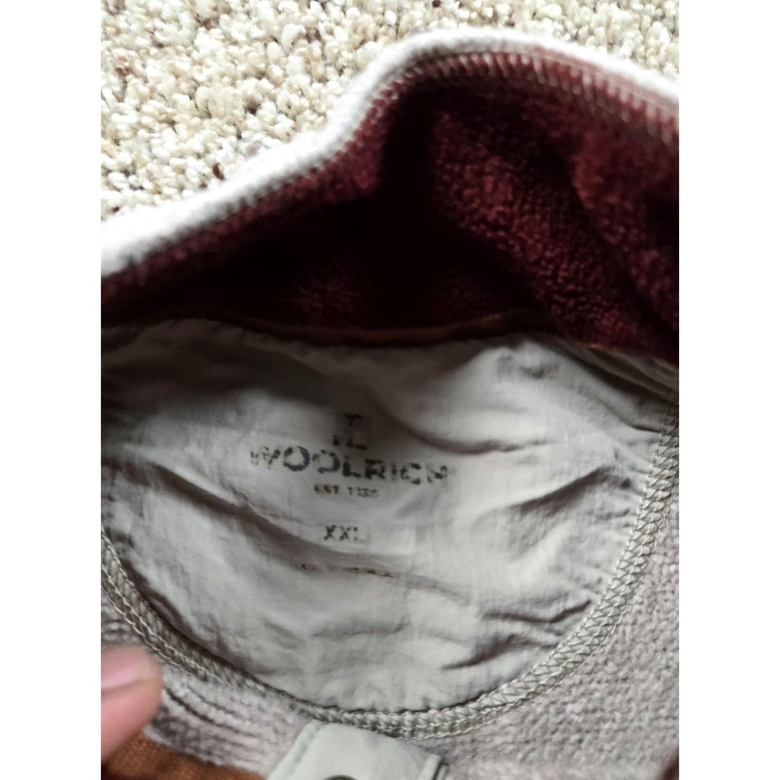 Vintage Woolrich Pullover Mens 2XL Beige Fleece Snap Mock Neck Chest Pocket Outdoors Size US XXL / EU 58 / 5 - 4 Thumbnail
