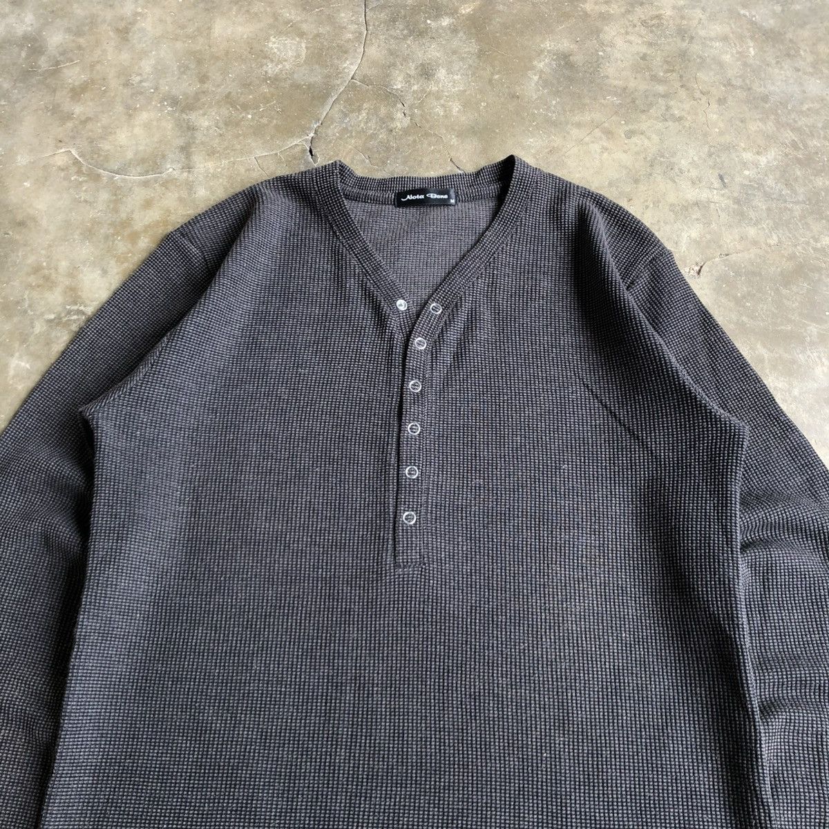If Six Was Nine 2000s Nota Bene Halfbutton Longslevee Thermal Waffle Lgb Size US M / EU 48-50 / 2 - 2 Thumbnail