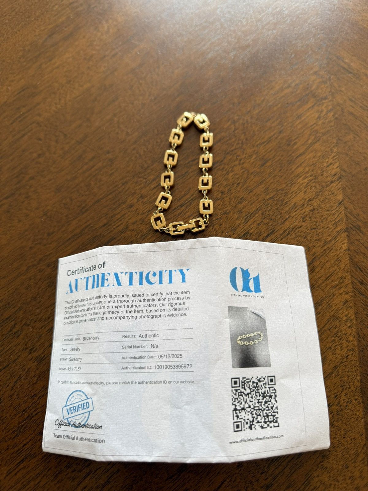 Givenchy Givenchy G - Link Bracelet 7INCH Size ONE SIZE - 1 Thumbnail