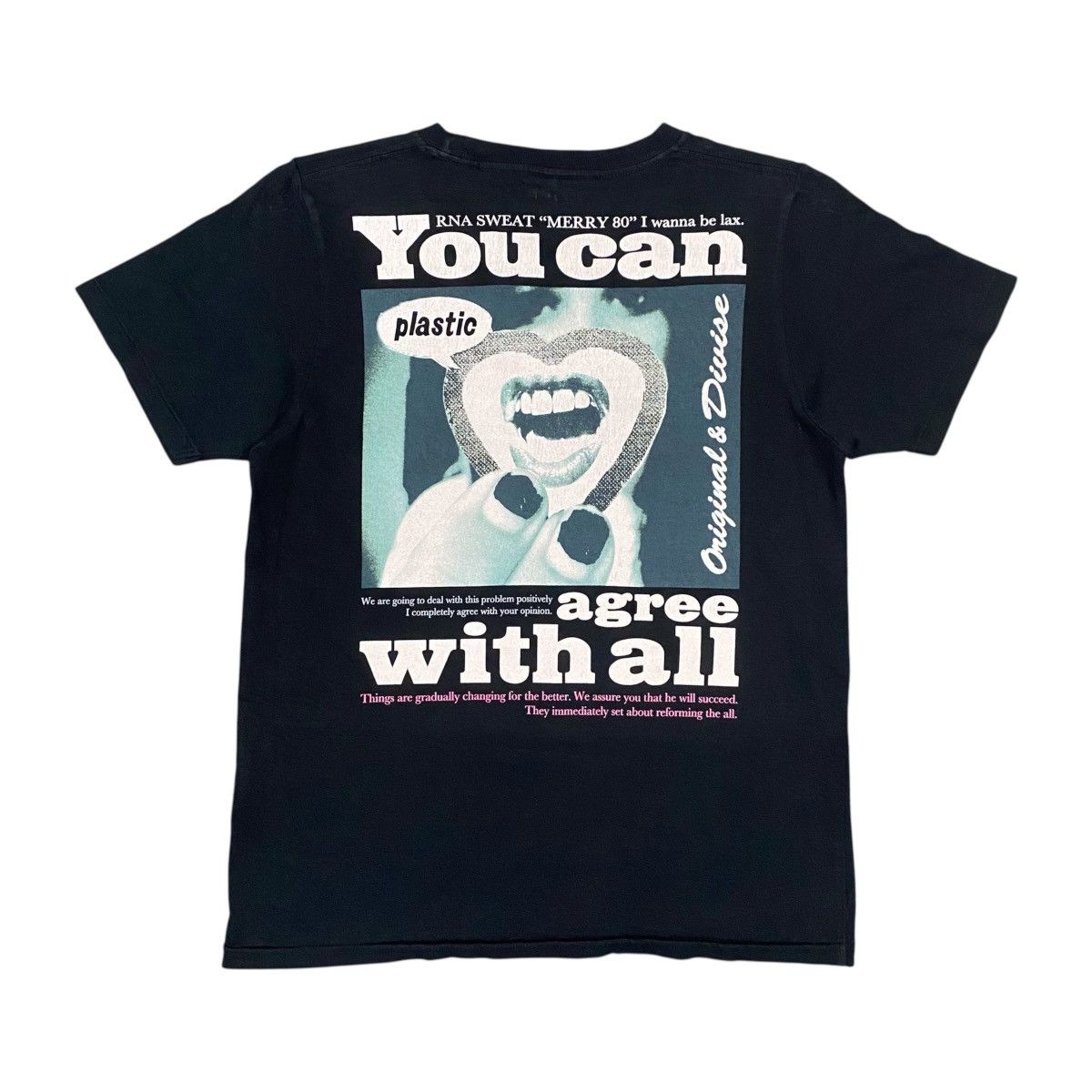 RNA SWEAT “MERRY 80” I wanna be lax JAPANESE BRAND TEE