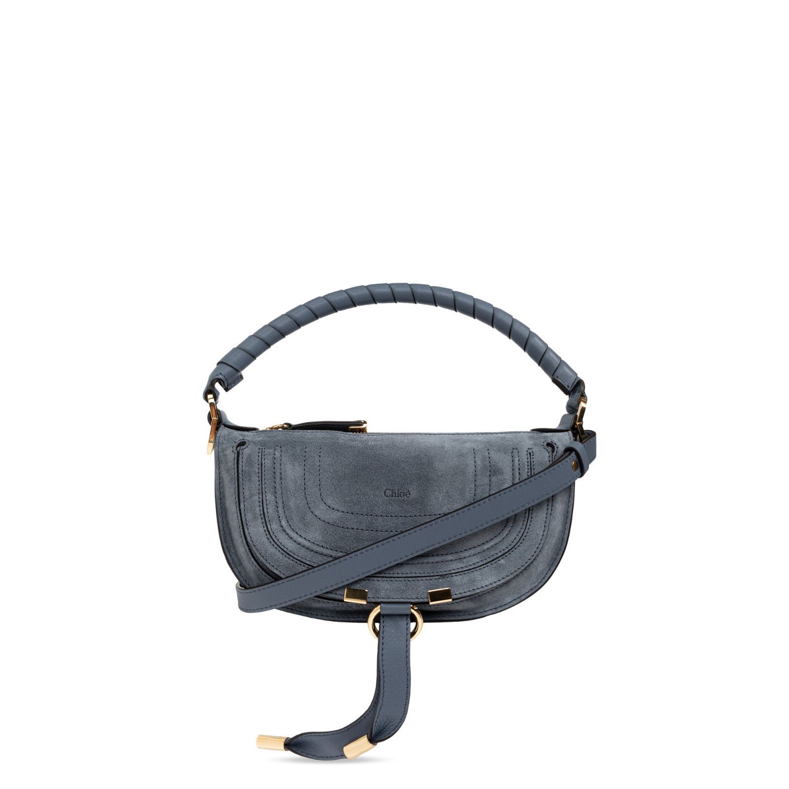 Chloe Chloe Mini Soft Ashes Blue Suede Shoulder Bag New & Authenti Size ONE SIZE - 1 Thumbnail
