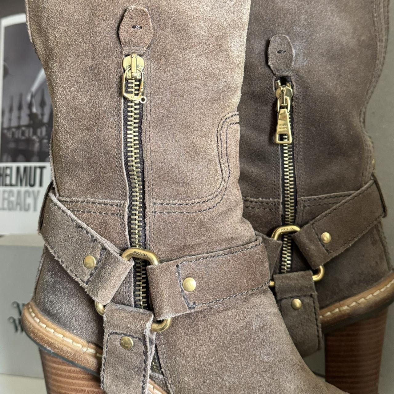 Prada Prada Archive Vintage biker gladiator boots with many belts Size US 6.5 / IT 36.5 - 5 Thumbnail