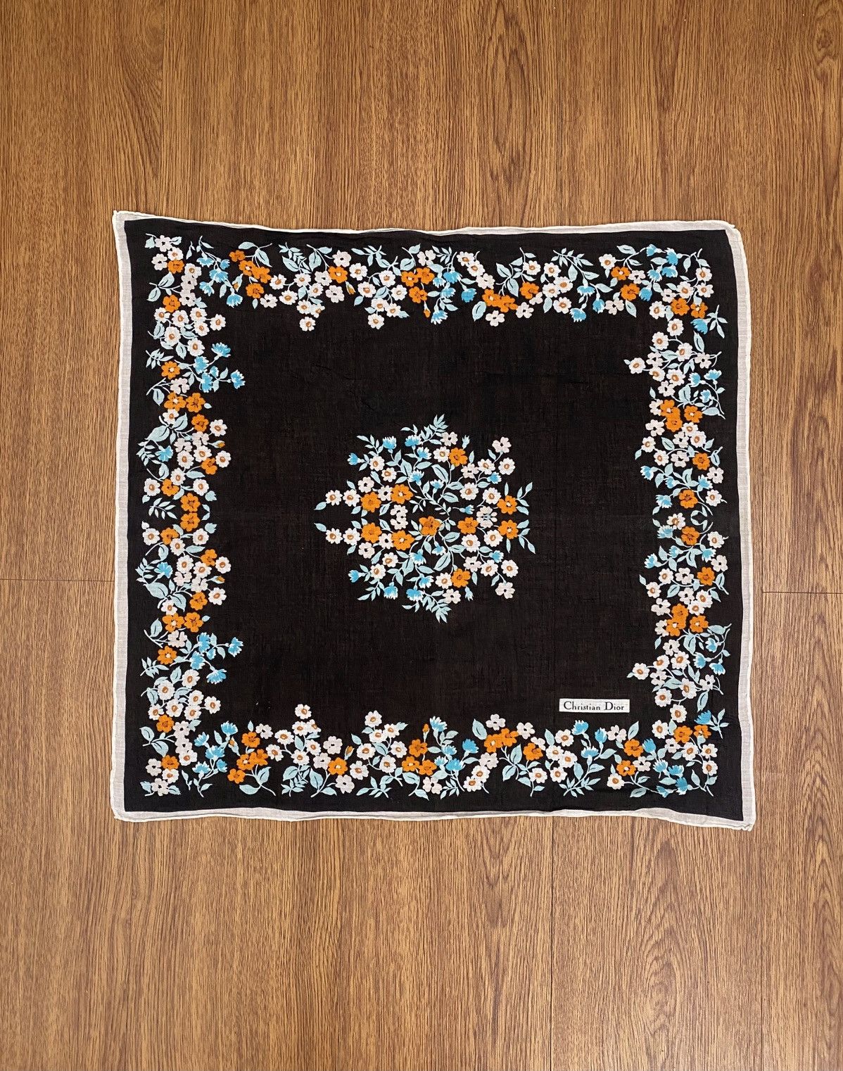 Vintage Christian Dior Bandana / Handkerchief / Neckerchief