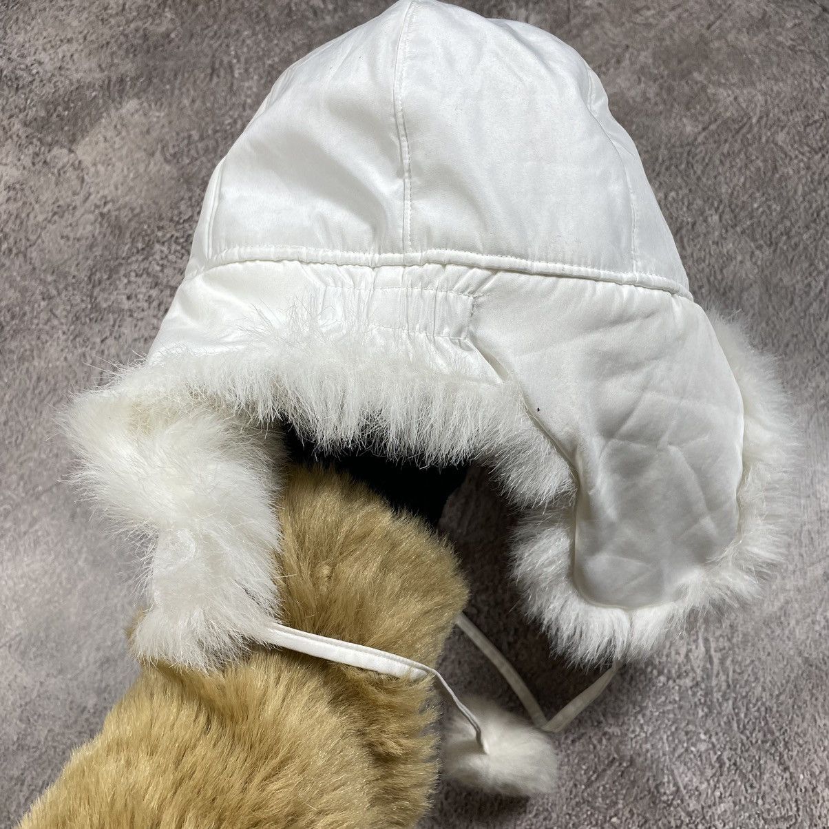 Vintage Vintage 90s Mohair Fuzzy Beanie White Punk Grunge Faded OS Size ONE SIZE - 3 Thumbnail