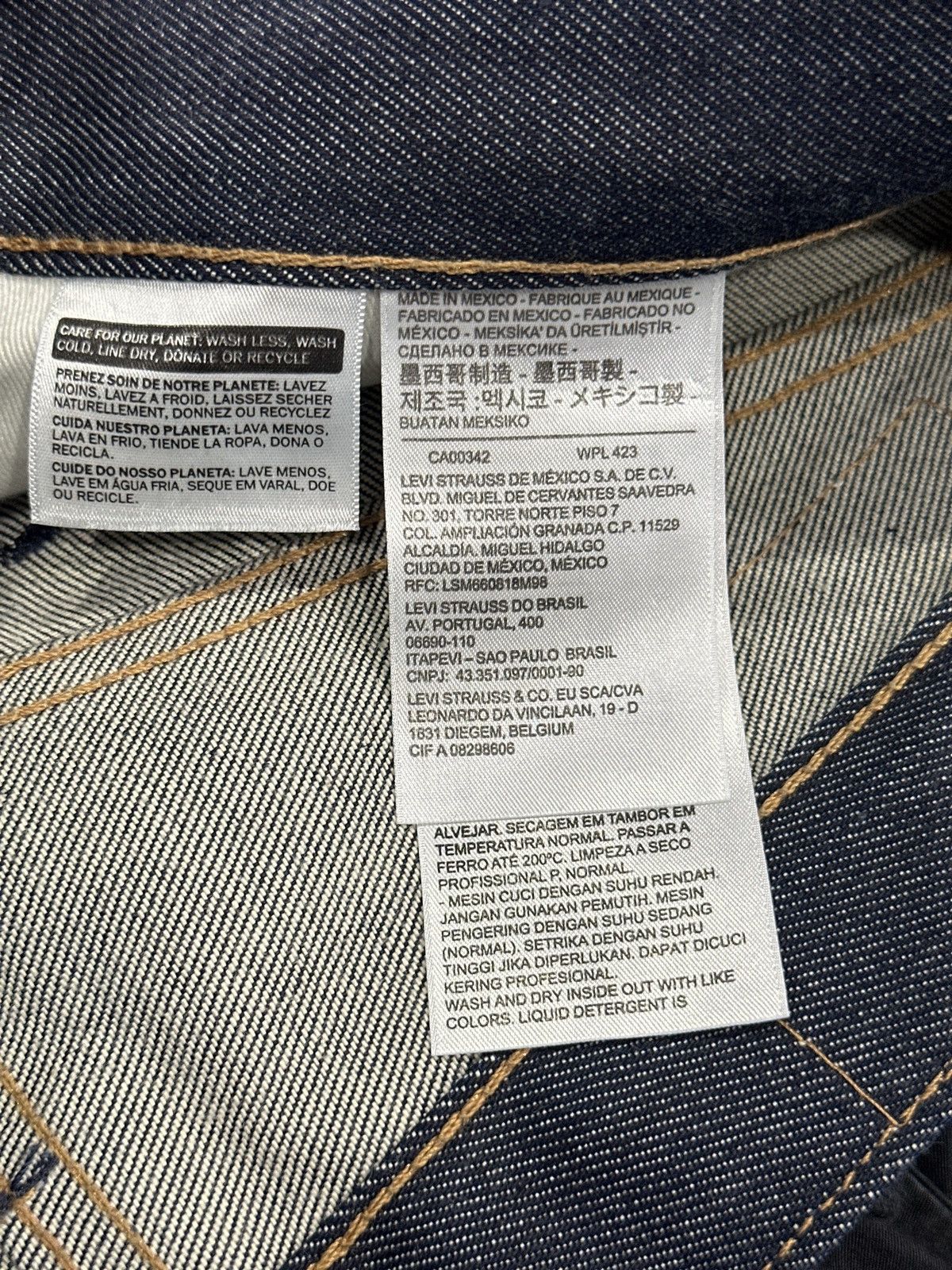 DENIM TEARS Denim Tears Cotton Wreath Rhinestone Selvedge Jeans Size US 33 - 4 Thumbnail