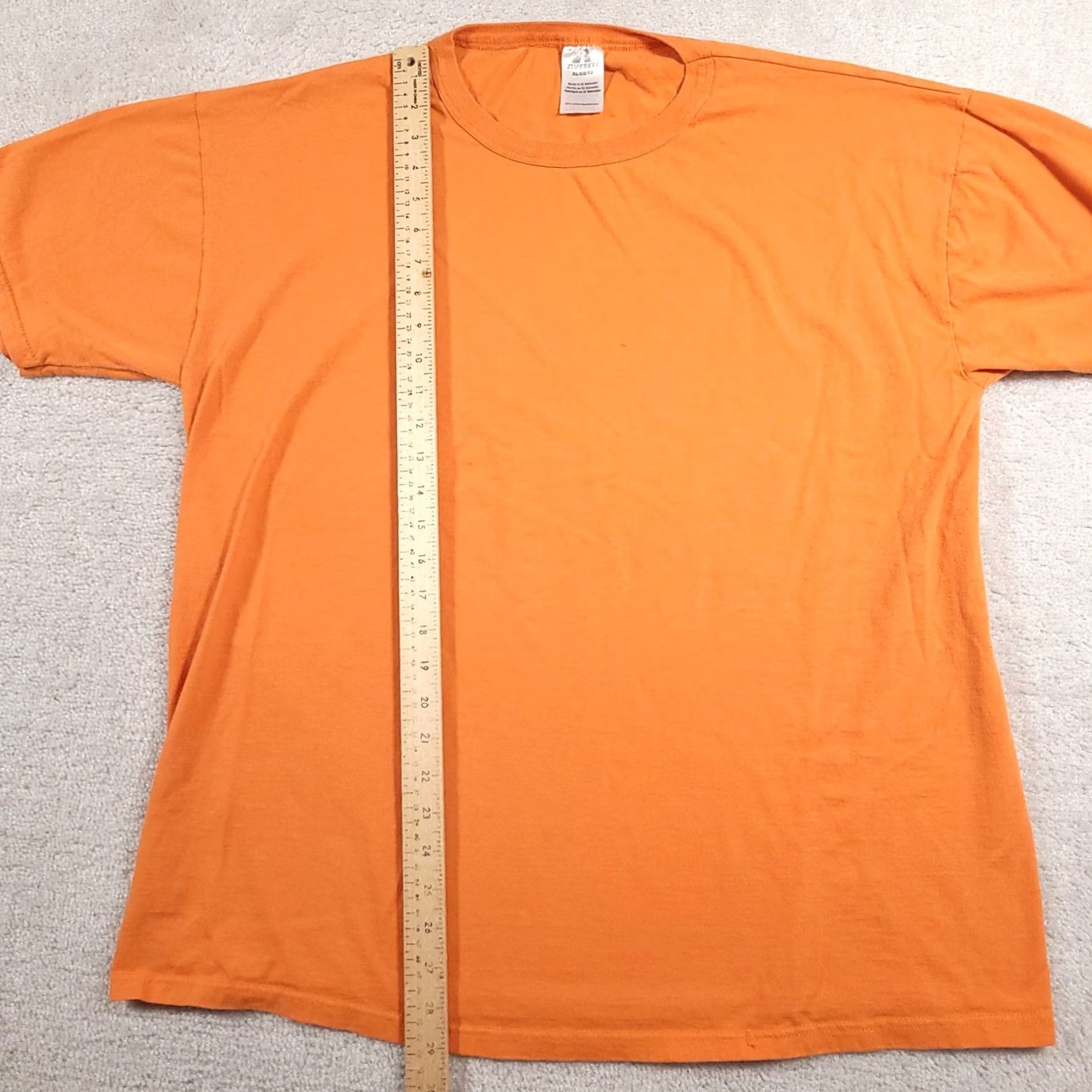 Vintage VINTAGE Russell Shirt Mens XL Orange Short Sleeve Crewneck Basic Tee Casual Size US XL / EU 56 / 4 - 7 Thumbnail