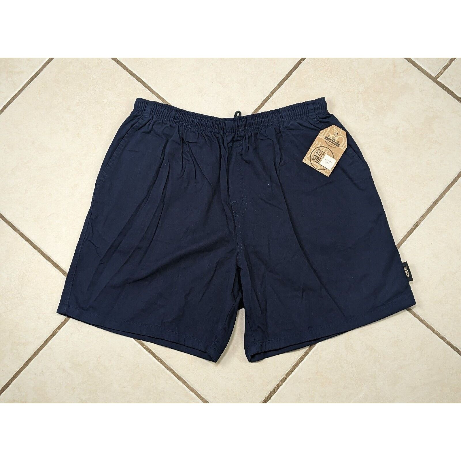Gotcha NWT Vtg Gotcha Shorts Cotton Elastic Surf Skate Navy Blue Size US 36 / EU 52 - 1 Thumbnail