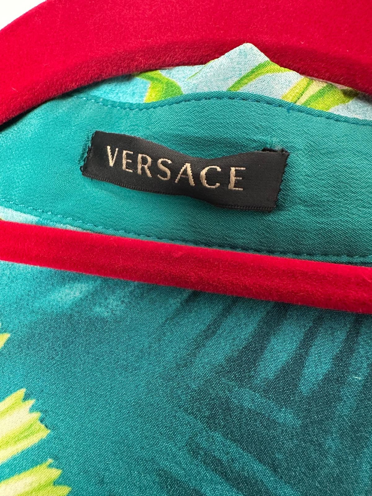 Versace Versace S/S 2019 Jungle Print Silk Shirt Size M / US 6-8 / IT 42-44 - 5 Thumbnail
