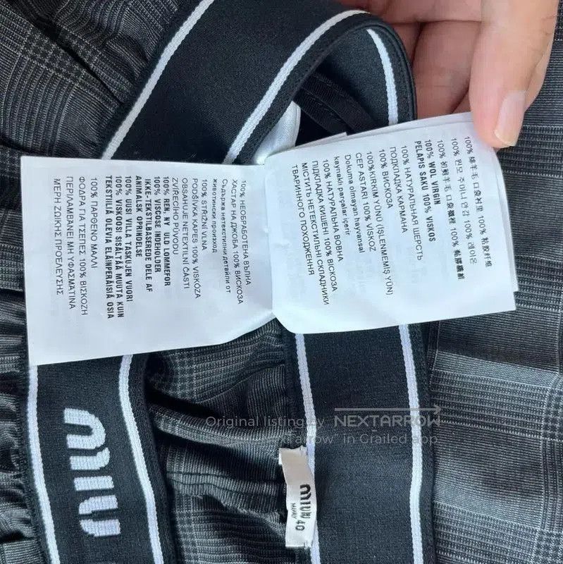 Miu Miu Miu Miu Gray Cotton Casual Pants . Size 24" / US 00 / IT 34 - 3 Thumbnail