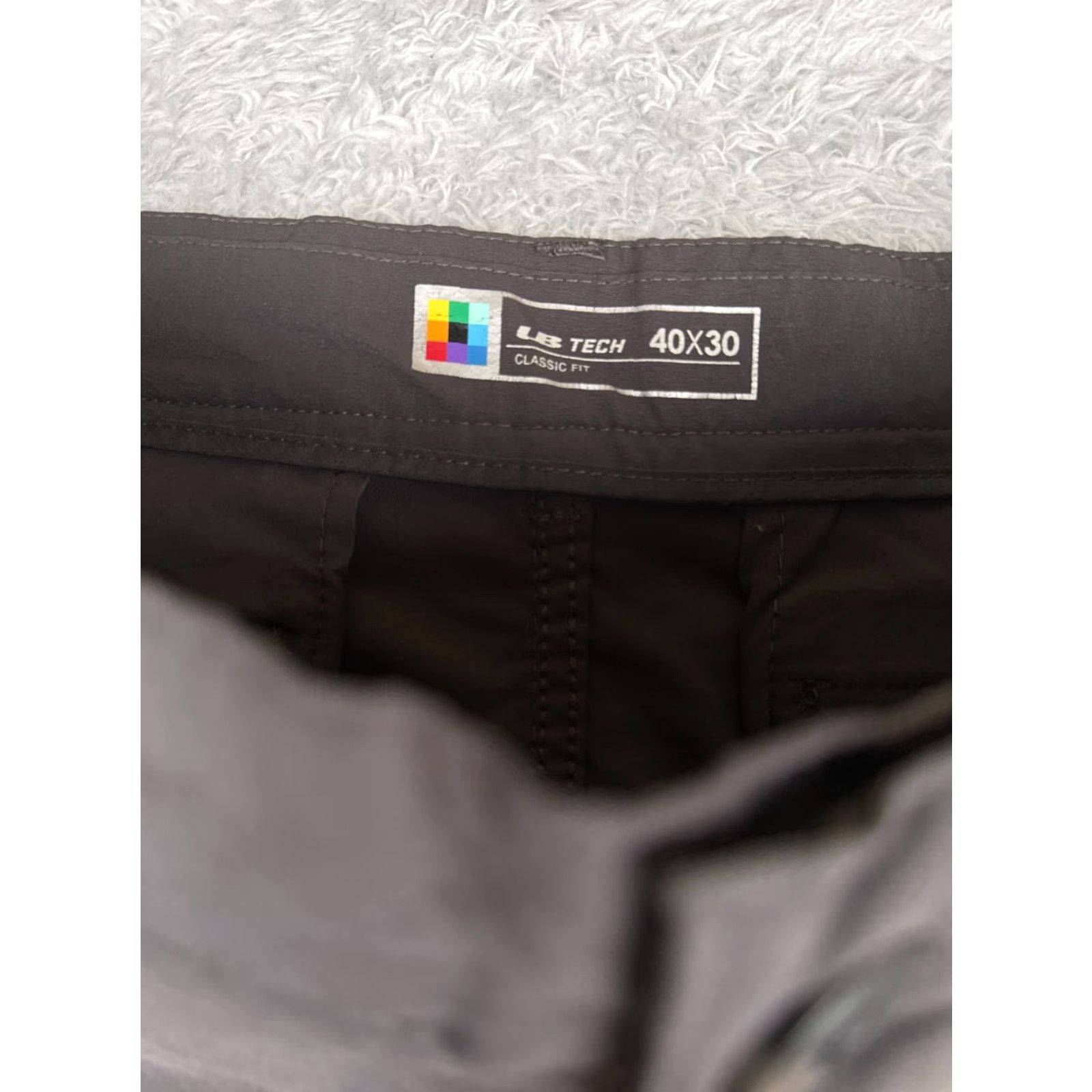 Vintage Cargo Pants Men 40 Gray Straight Leg Nylon Hike Camp ZIP Pockets 40x30 Outdoor Activewear Regular Khakis Vel? Size US 40 / EU 56 - 6 Thumbnail