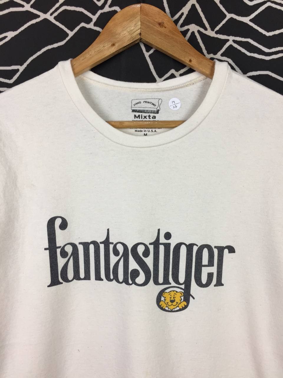 Vintage Mixta Fantastiger Hand Printed Retro Script Graphic Tee Size US M / EU 48-50 / 2 - 3 Thumbnail