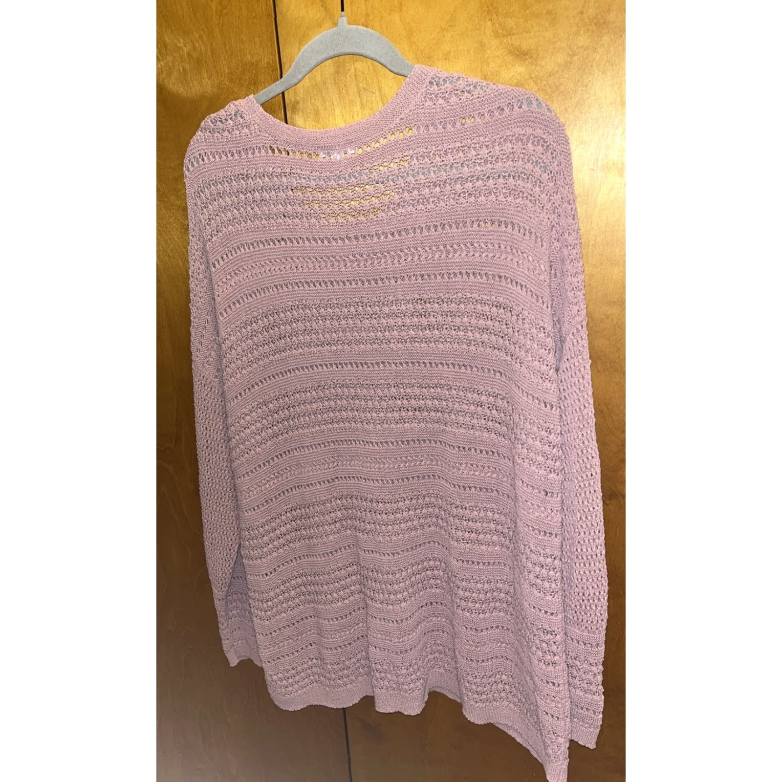 J. Jill **J. Jill XL Mauve Open-Knit Crochet Sweater** User: J. Jill XL Mauve Open-Knit Crochet Sweater Size XL / US 12-14 / IT 48-50 - 5 Thumbnail