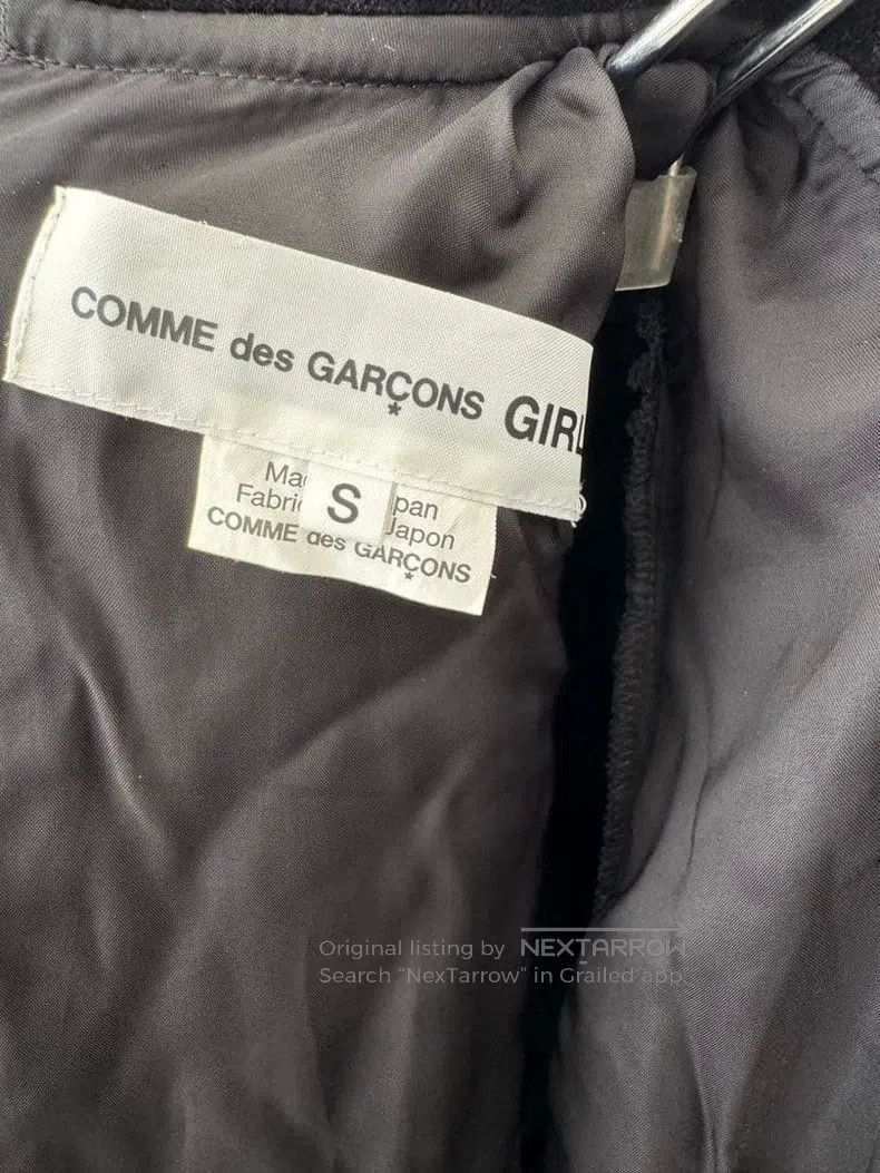 Comme des Garcons Comme Des Garcons Black Vintage Velvet Ruffle Sleeve Dress Size S / US 4 / IT 40 - 7 Thumbnail