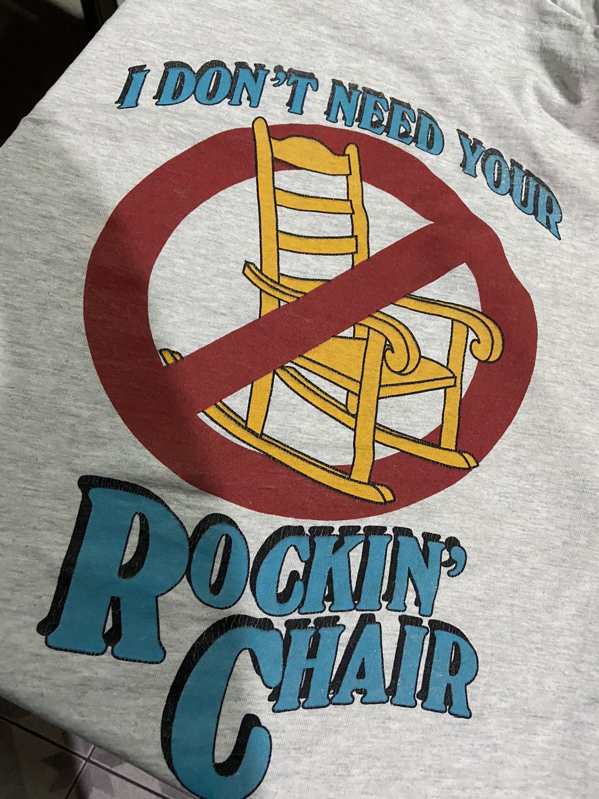 Vintage Vintage George jones rockin’ chair gray t-shirt size L Size US L / EU 52-54 / 3 - 14 Thumbnail