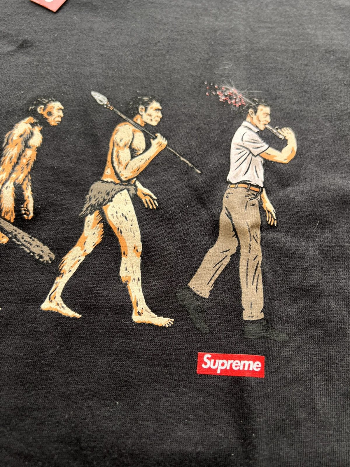Supreme Supreme Evolution Tee Black M ape human t-shirt primitive Size US M / EU 48-50 / 2 - 6 Thumbnail