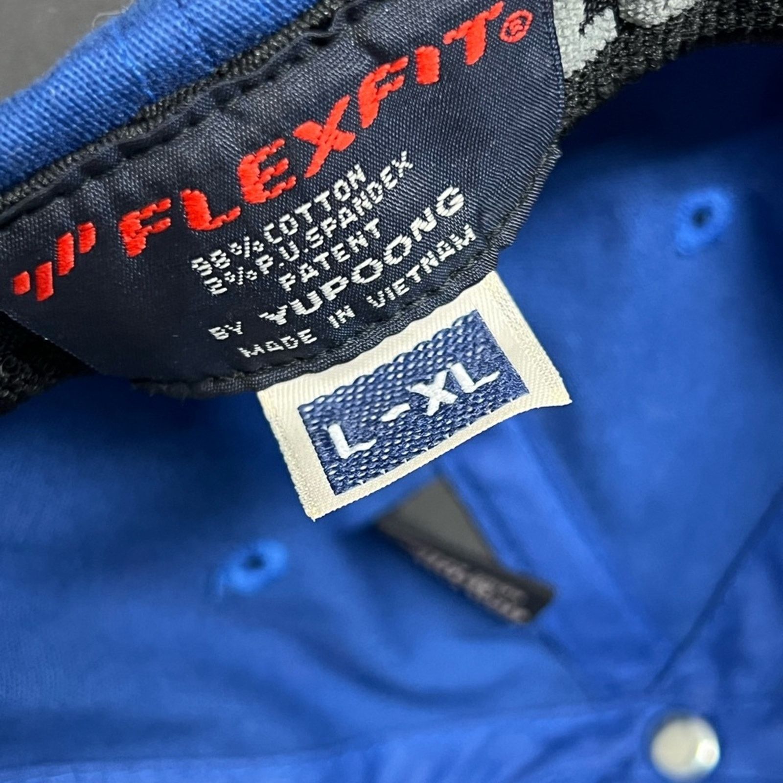A-Flex Official Logo Hat Tesla Blue Flexfit Cap Embroidered L/XL Size ONE SIZE - 7 Thumbnail