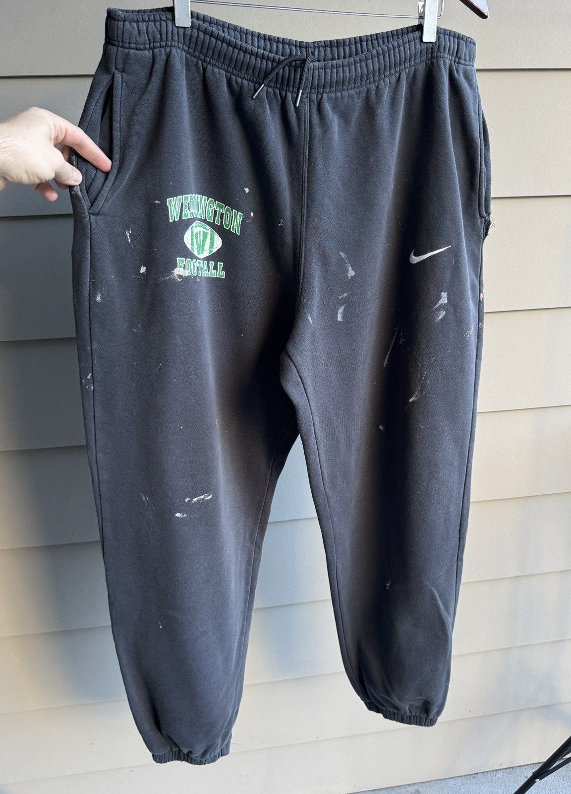 Nike 90s Nike Team sweatpants trashed distressed faded XL-XXL Size US 38 / EU 54 - 2 Thumbnail