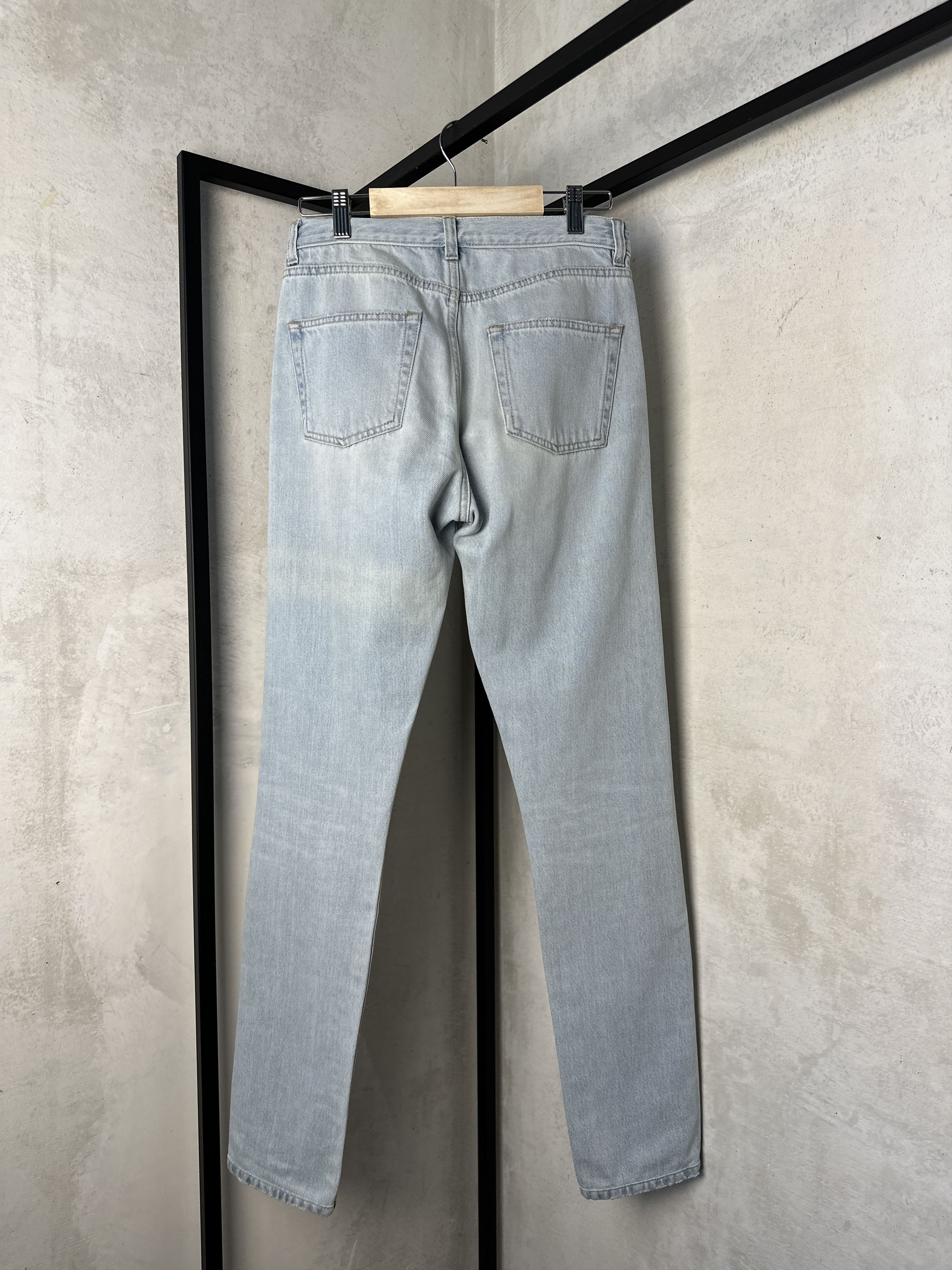 Saint Laurent Paris Saint Laurent SS17 Light Blue Skinny Jeans Size 27" / US 4 / IT 40 - 4 Thumbnail