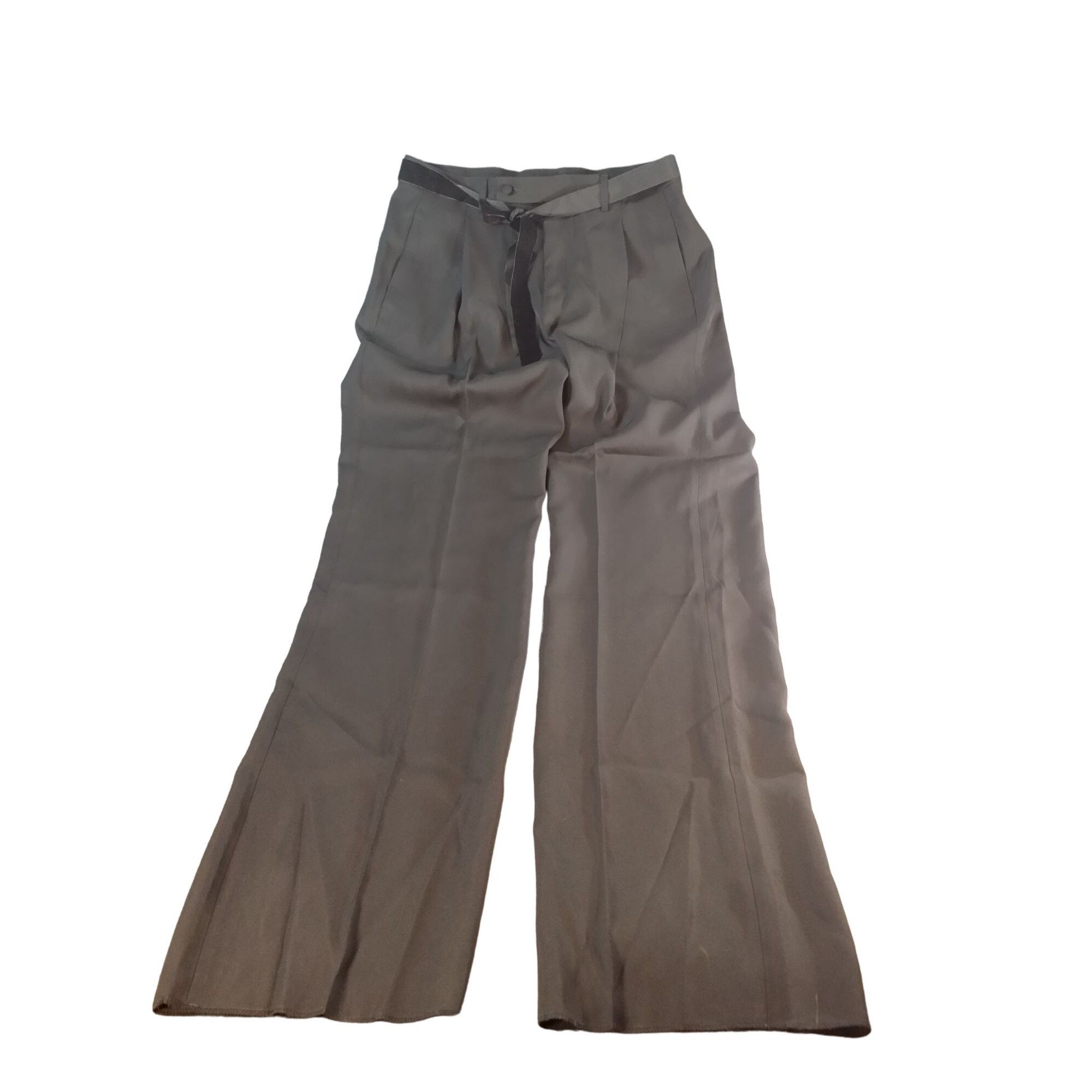 Tom Ford Tom Ford Trouser Dress Pants Women Sz 16 Black Raw Hem Belt Size 38" / US 16 / IT 52 - 1 Thumbnail
