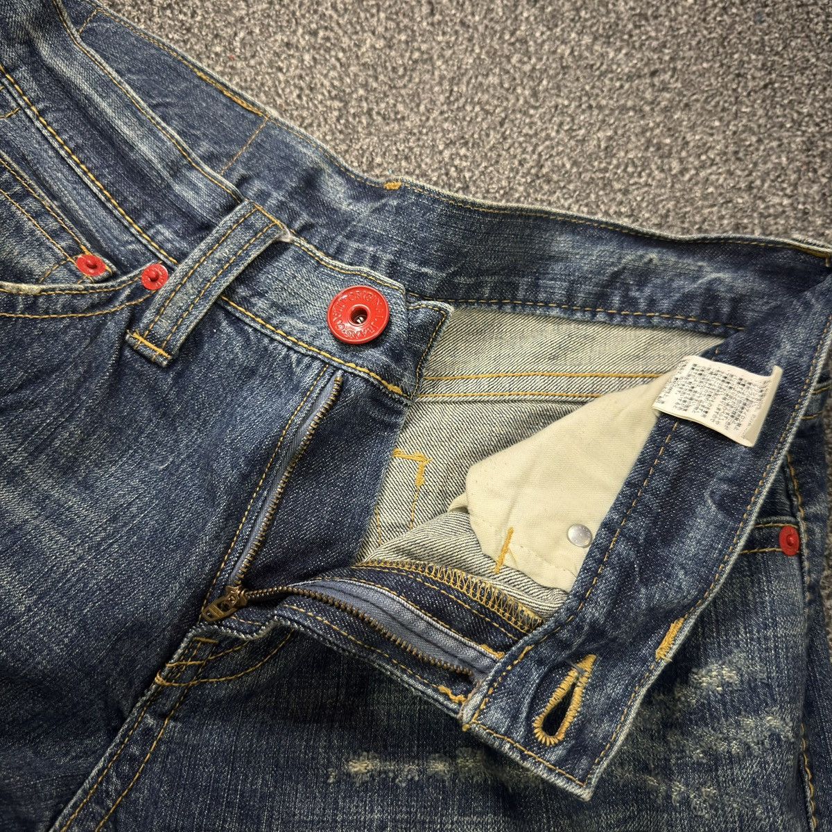 Beauty Beast 🔥🇯🇵 Japanese Distressed Co&Lu Ripped Baggy Jeans Size US 34 / EU 50 - 14 Thumbnail