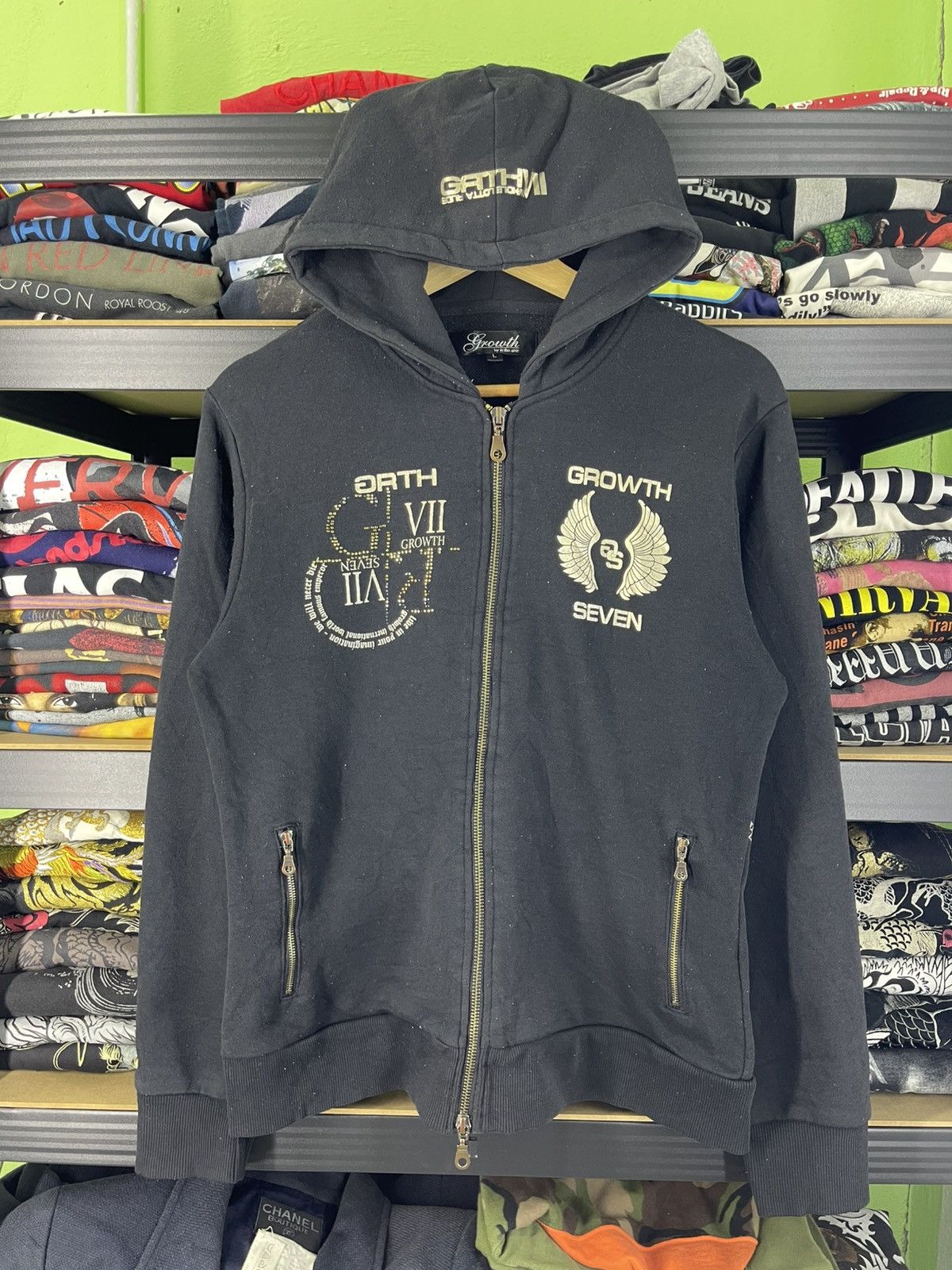 In The Attic Growth by in the attic Growth Seven Skull Design Hoodie Size US L / EU 52-54 / 3 - 2 Thumbnail