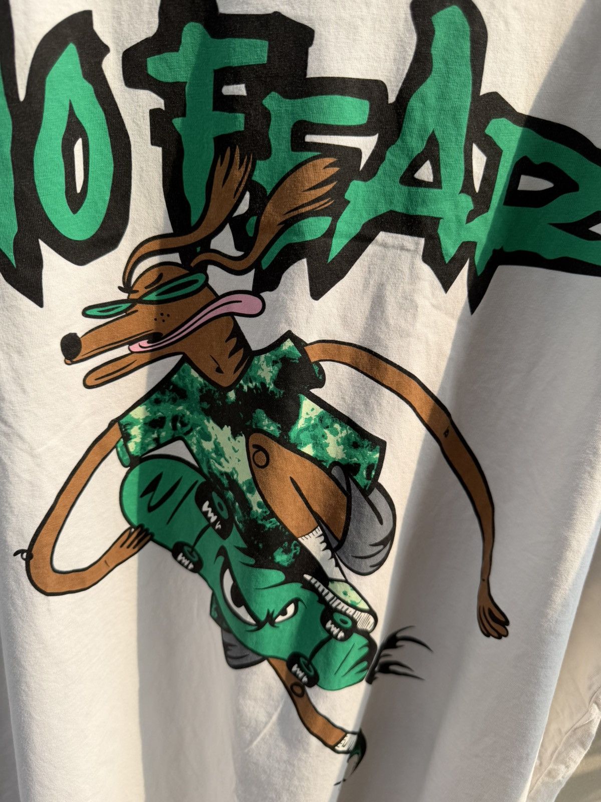 Vintage Fear Cartoon Graphic Tee (90s Style Reprint) Size US M / EU 48-50 / 2 - 2 Thumbnail