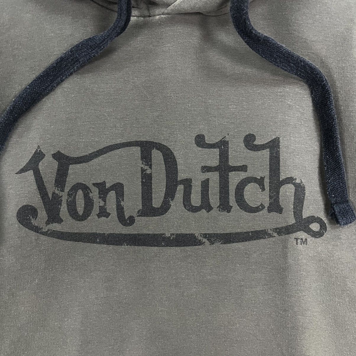 Designer × If Six Was Nine × Von Dutch 🗣️VINTAGE🗣️ Von Dutch Distressed Logo Grey Y2k archival Hoodie Size US M / EU 48-50 / 2 - 5 Thumbnail