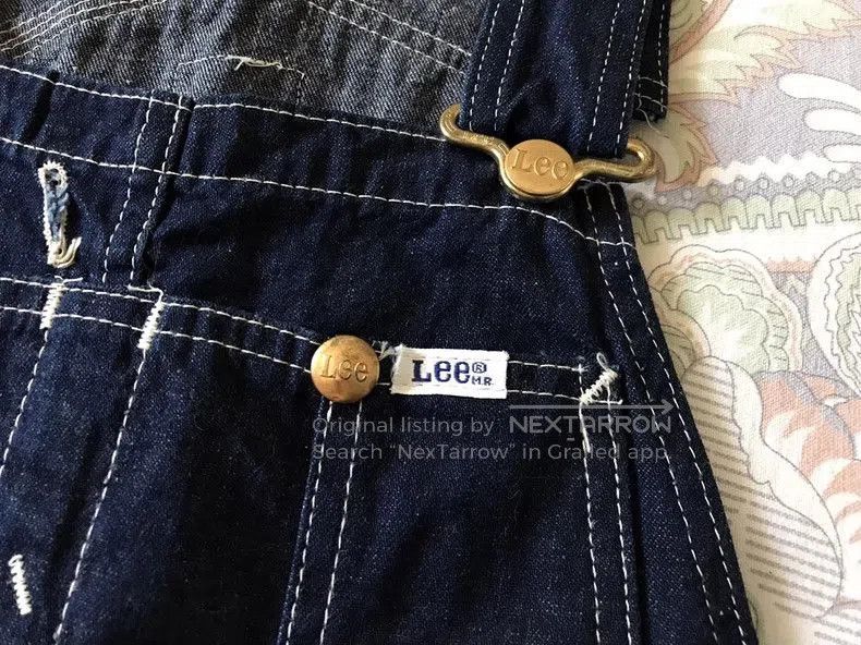 Vintage 80s Vintage Lee Overall Jeans. Size US 30 / EU 46 - 5 Thumbnail