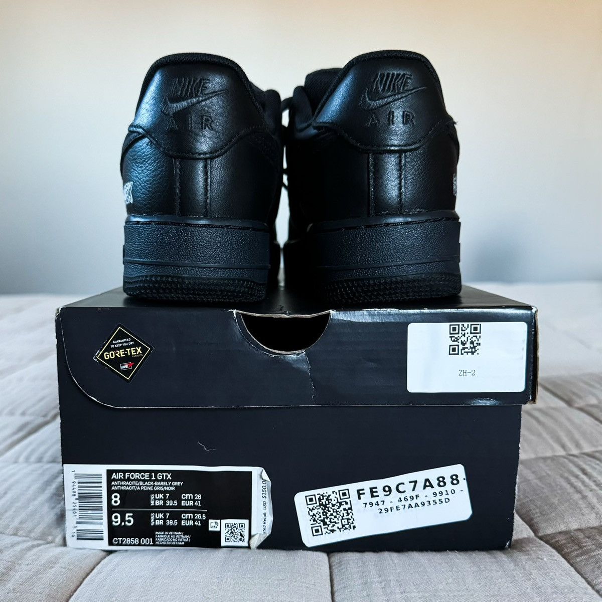 Nike 2020 Air Force 1 GTX 'Anthracite Grey' Size US 8 / EU 41 - 5 Thumbnail