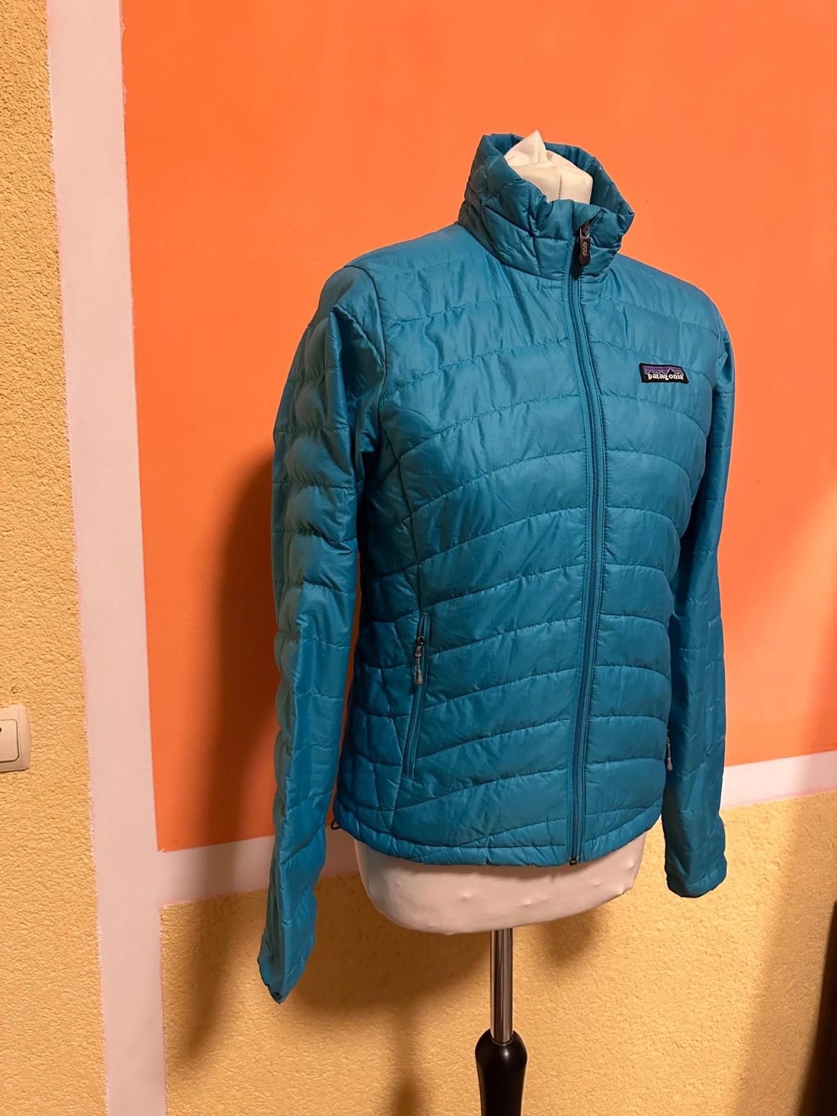 Patagonia Womens PATAGONIA Blue Goose Down Puffy Jacket Sz XS Size XS / US 0-2 / IT 36-38 - 3 Thumbnail