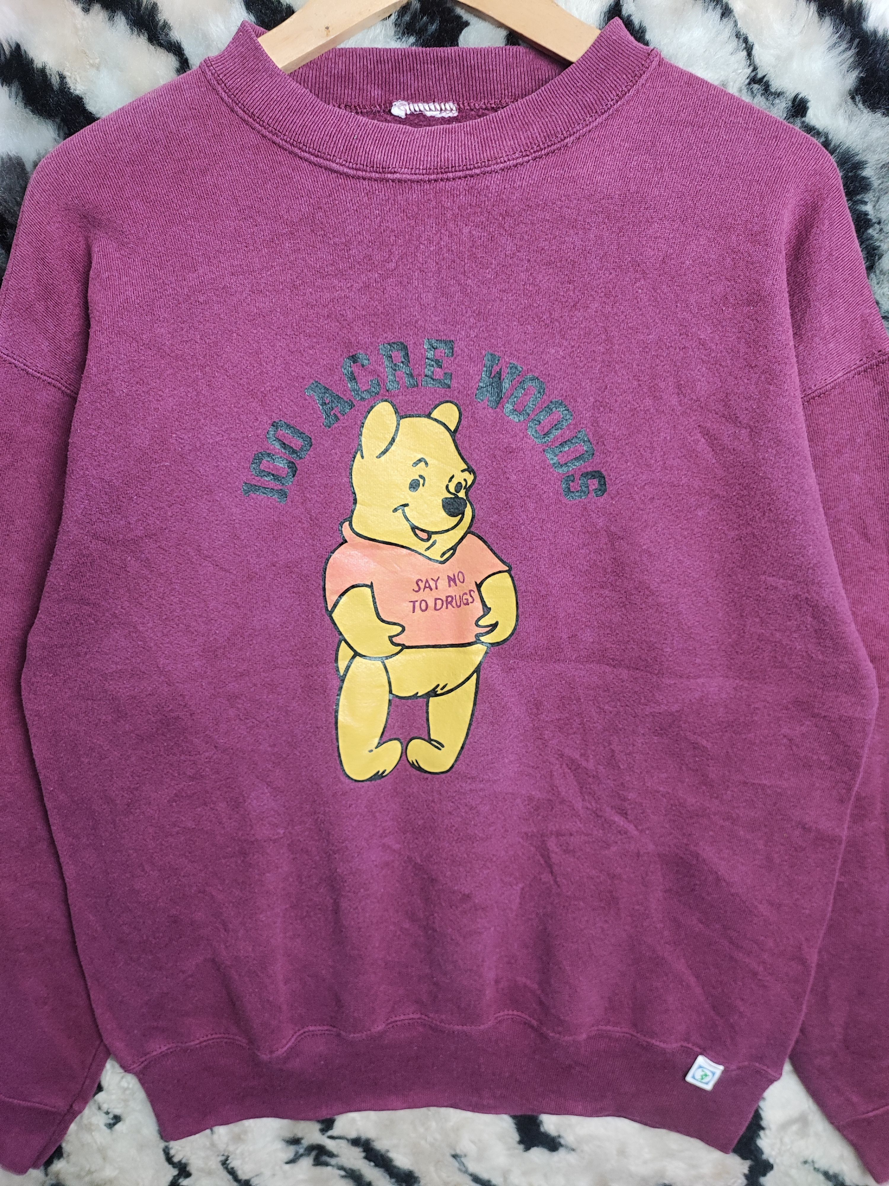 Disney VINTAGE 90S 100ACRE WOODS FDA WINNIE THE POOH NO TO DRUG Size US M / EU 48-50 / 2 - 6 Thumbnail