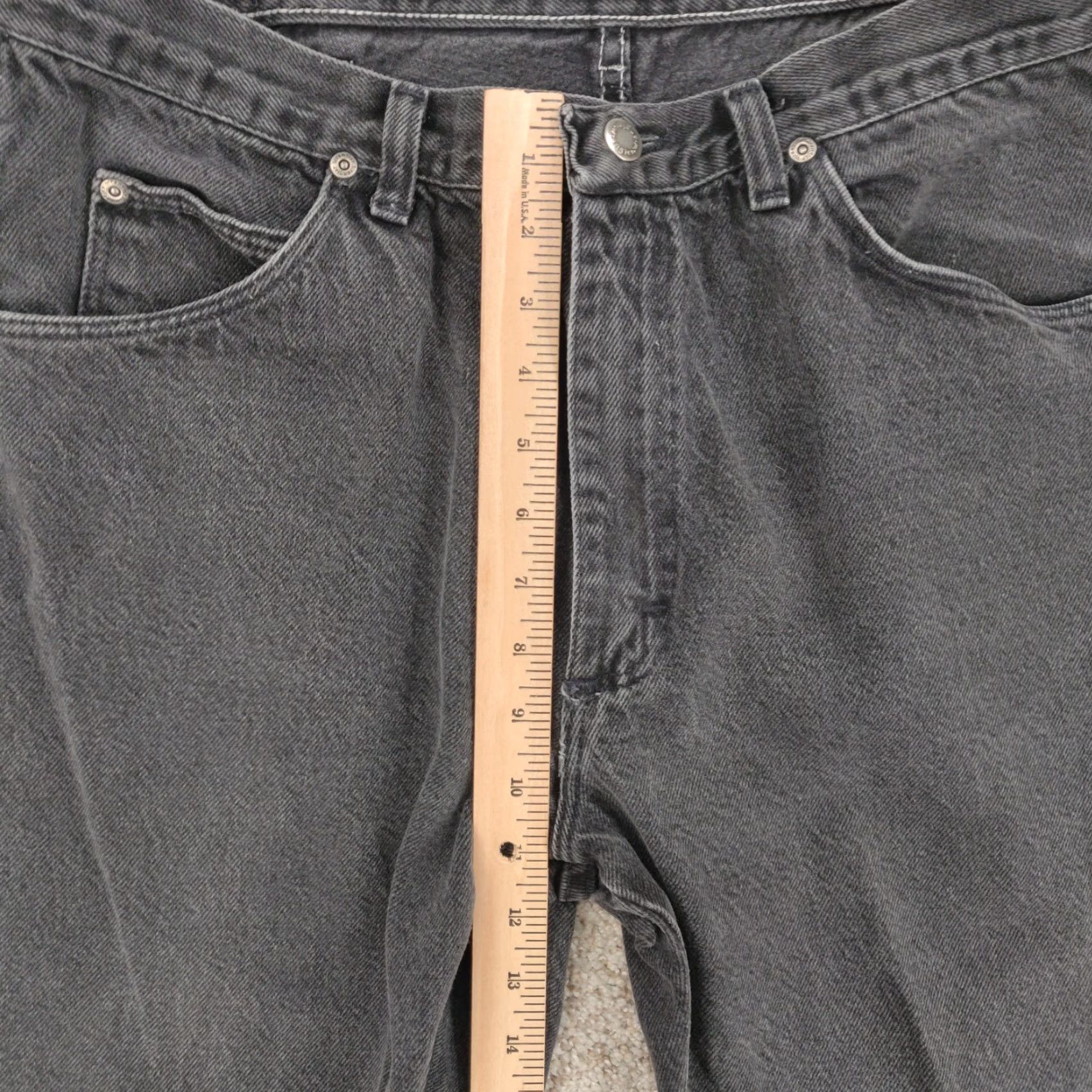 Wrangler VINTAGE Wrangler Jeans Mens 36x30 Black Denim USA Cowboy Cut 5-Pocket Regular Slimming Size US 36 / EU 52 - 3 Thumbnail