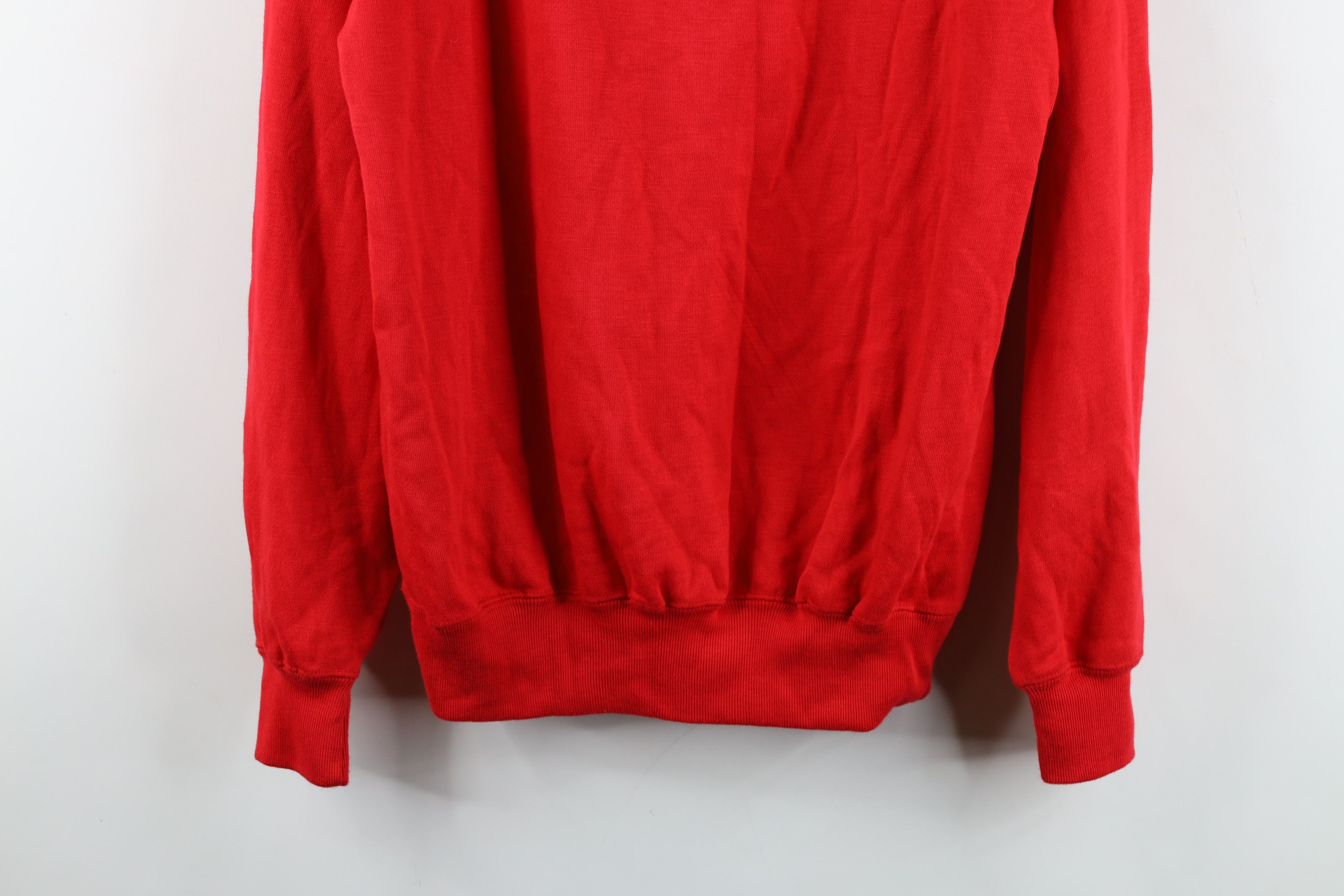 Vintage Deadstock Vintage 70s Streetwear Crewneck Sweatshirt Red Size US L / EU 52-54 / 3 - 3 Thumbnail