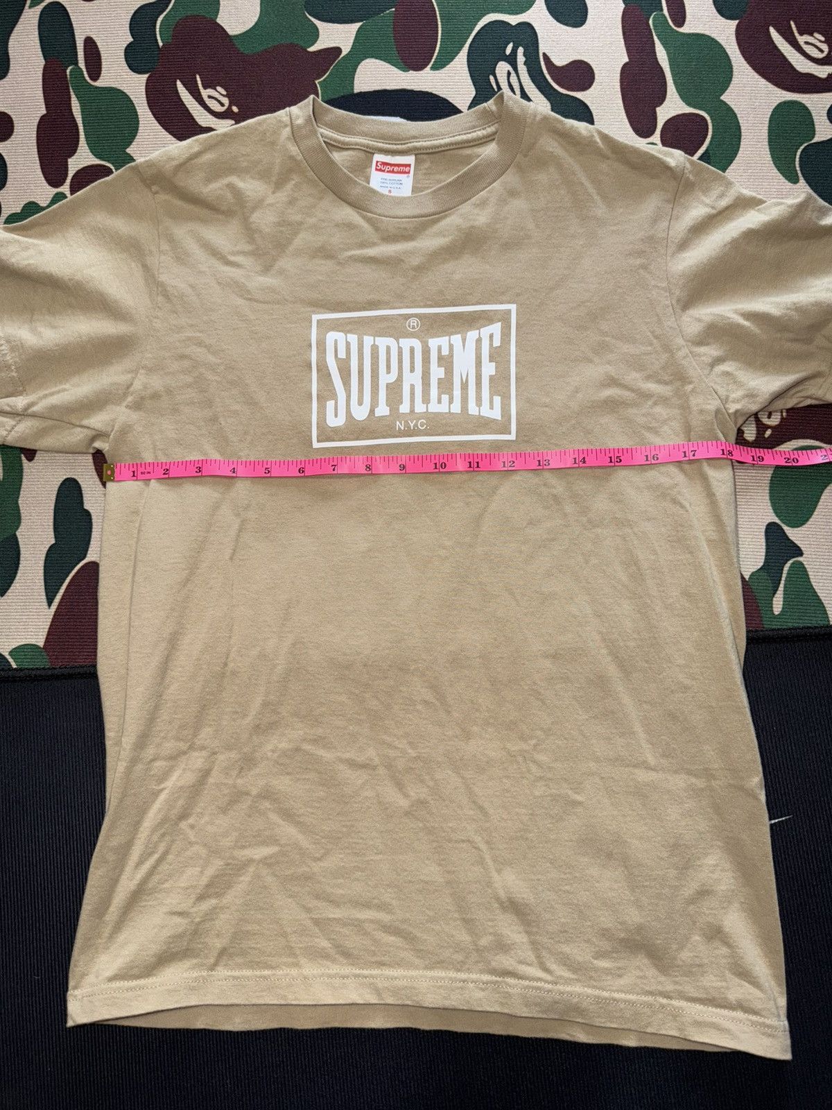 Supreme Supreme Warmup Tee. Khaki. Large. Great condition. Small Size US S / EU 44-46 / 1 - 6 Thumbnail