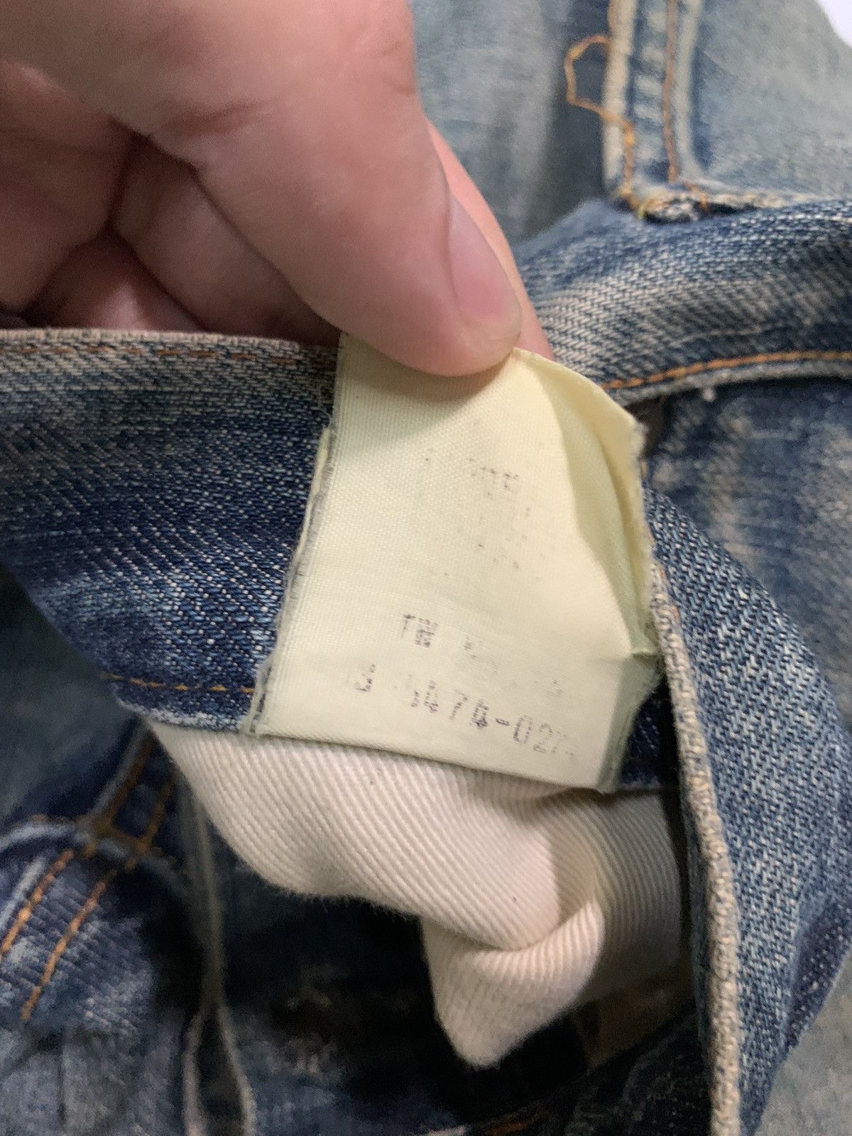 If Six Was Nine × Japanese Brand RARE💥ACOUSTIC SELVEDGE FADED&RUSTY JAPANESE DISTRESSED DENIM Size US 31 - 20 Thumbnail