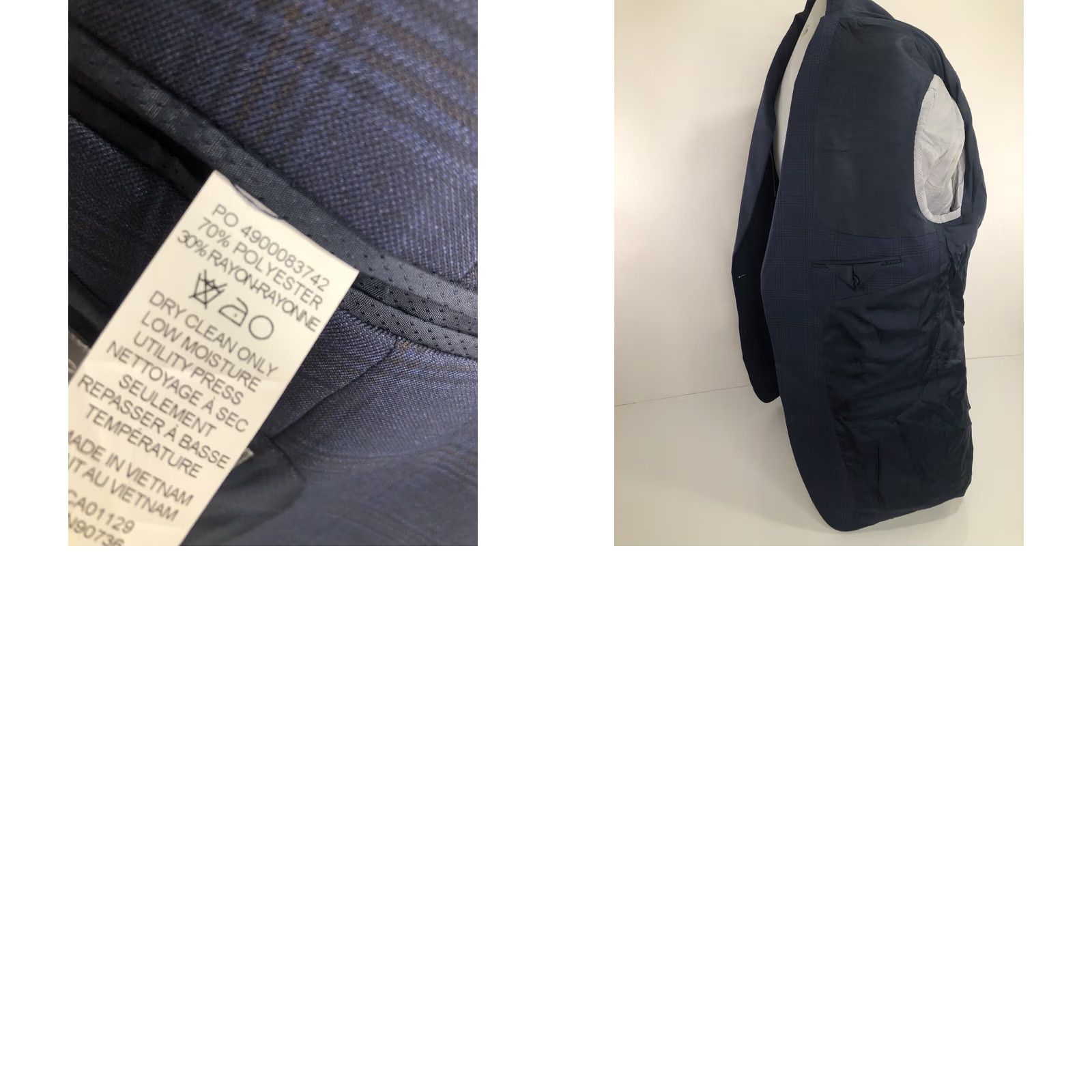 Michael Kors Michael Kors Jacket Mens 42 Long Blue NEW TAGS Windowpane Blazer Size 42R - 8 Thumbnail