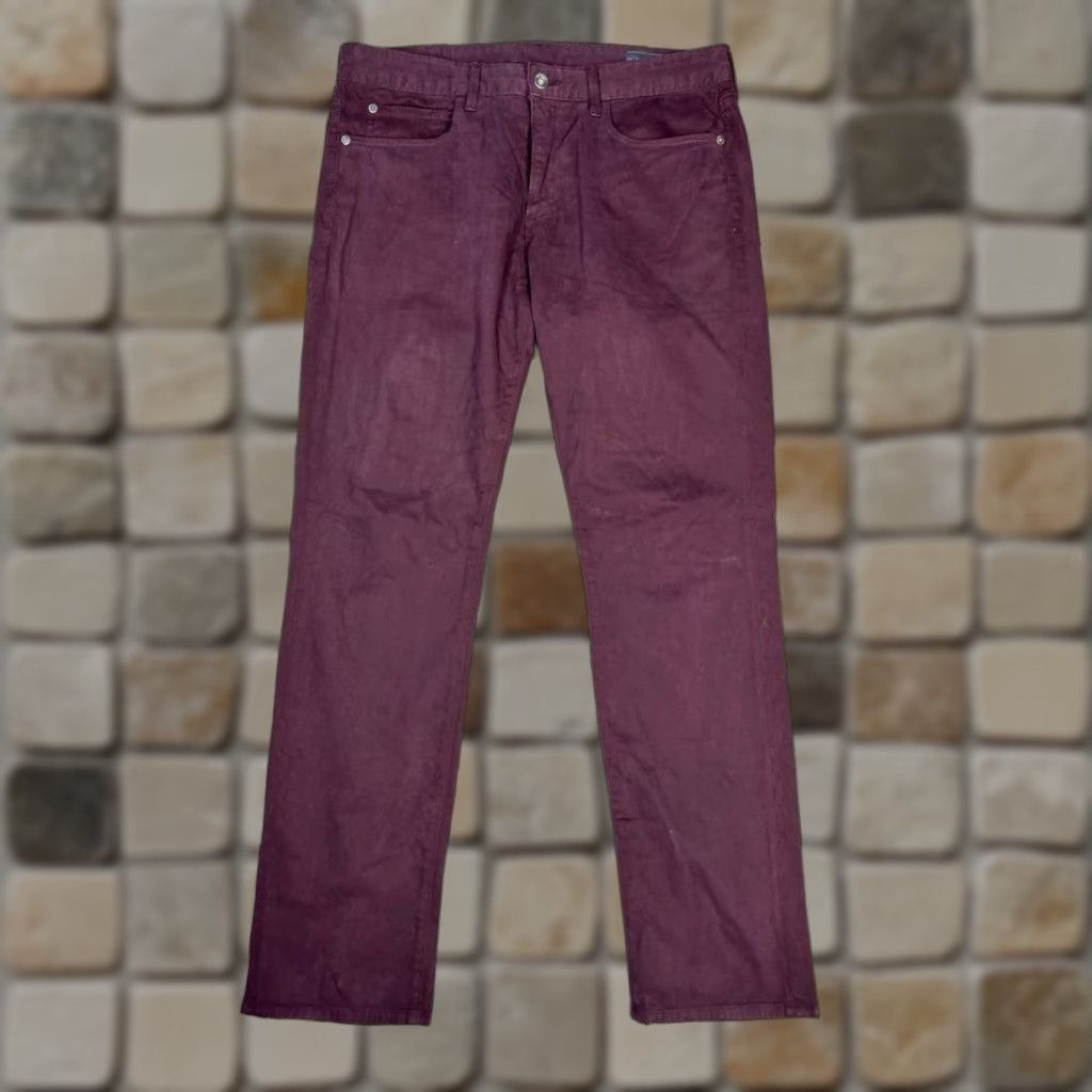 Bonobos Bonobos Pants Mens 33 Purple Slim Fit Cotton Stretch Mid Rise Straight Leg Chino Casual Travel 5-Pocket Womens Mens Girls Size US 33 - 1 Thumbnail