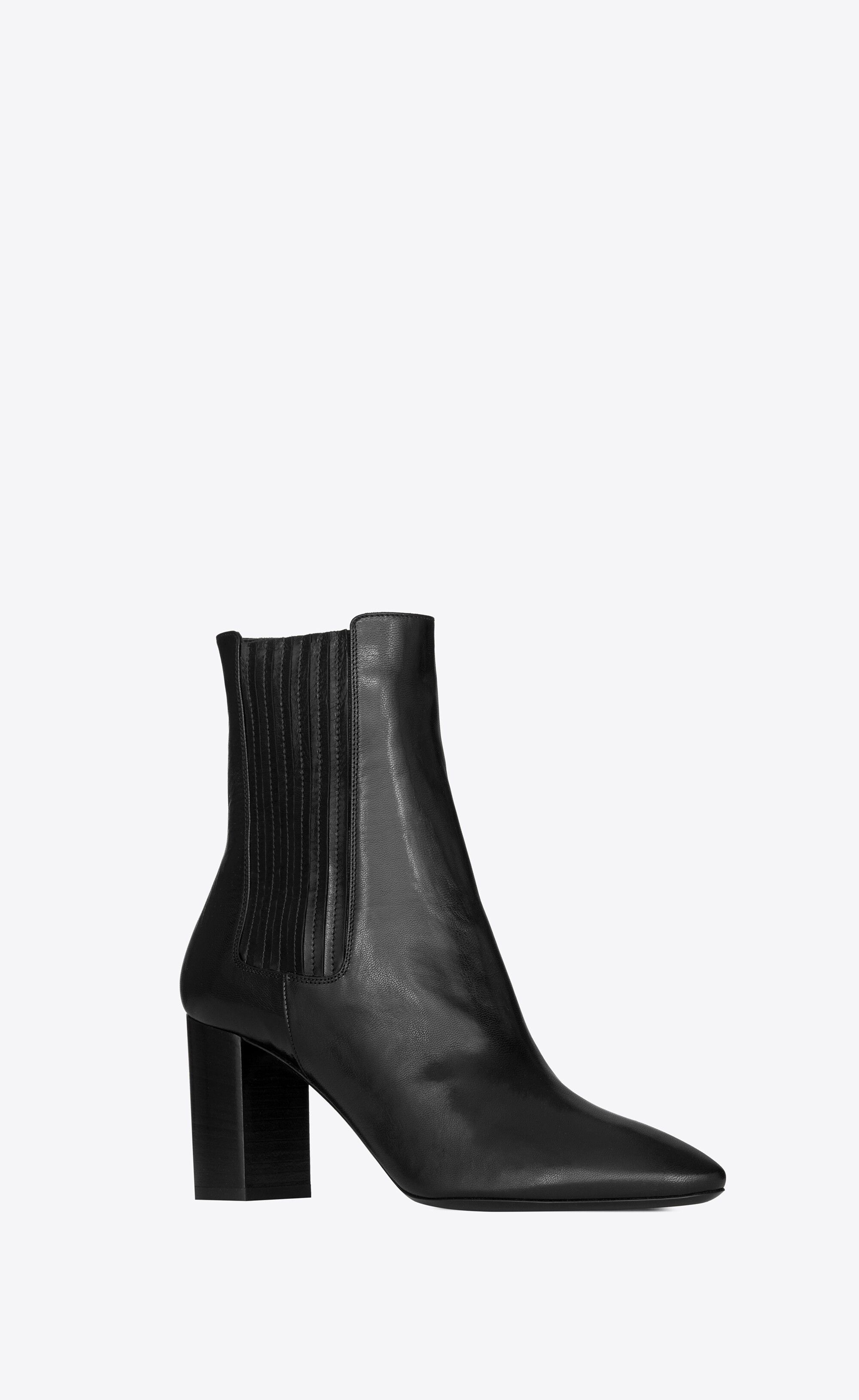 Saint Laurent Paris o1tp1o1224 Lou Chelsea Booties in Smooth Leather in Black Size US 6.5 / IT 36.5 - 2 Thumbnail