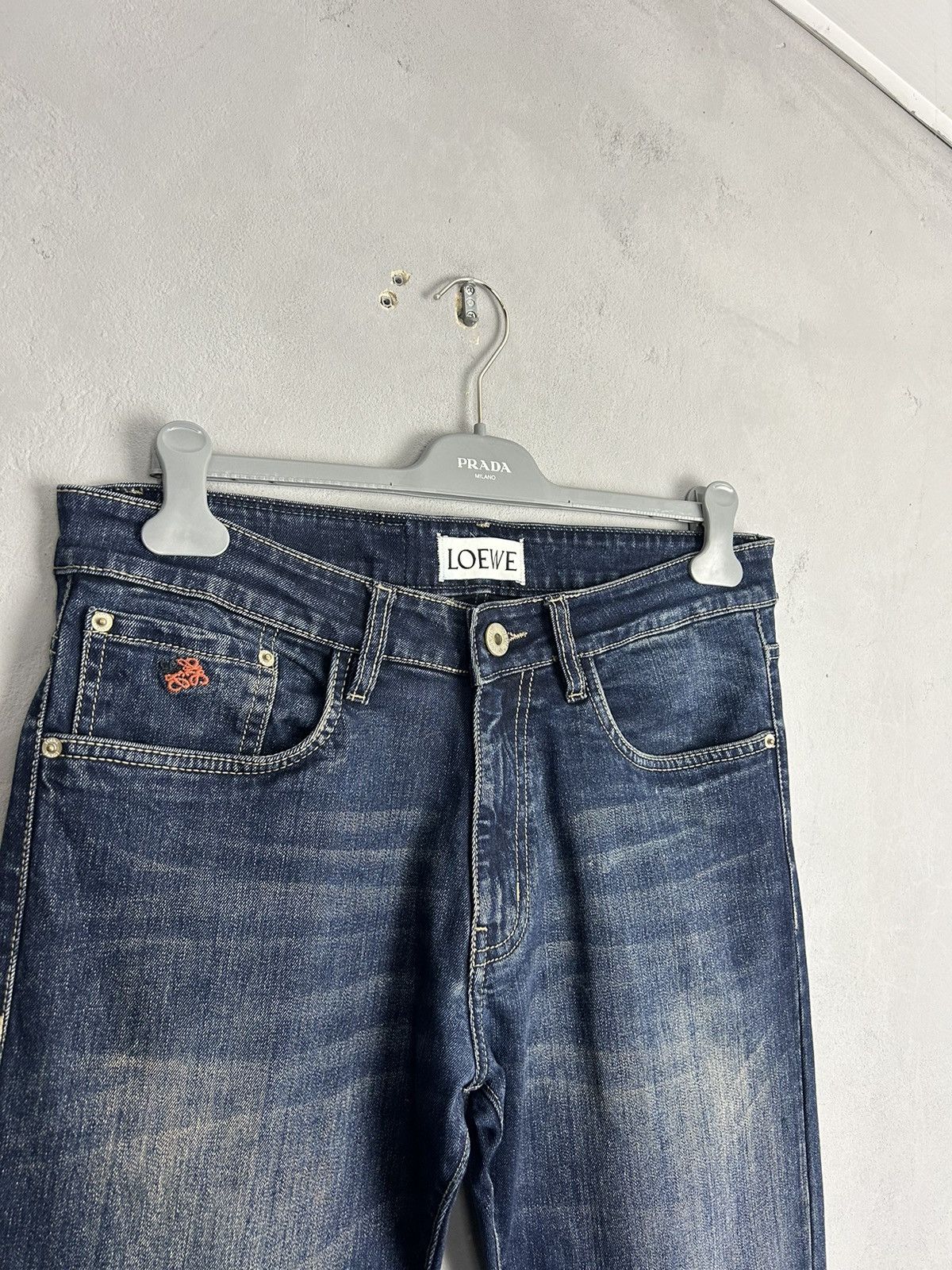 Loewe LOEWE Anagram Denim Jeans Made in Italy W34 Luxury Designer Size US 34 / EU 50 - 10 Thumbnail