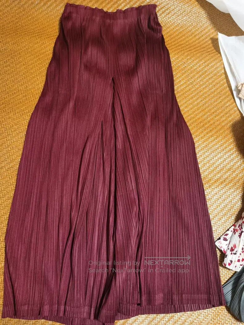 Issey Miyake Issey Miyake size:3 Pleated wide-leg pants Size 31" - 1 Thumbnail