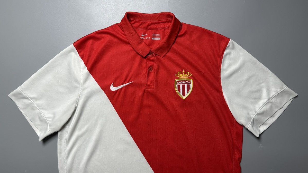 Nike MONACO NIKE 2014/2015 FOOTBALL HOME JERSEY #10 BERBATOV Size US L / EU 52-54 / 3 - 3 Thumbnail