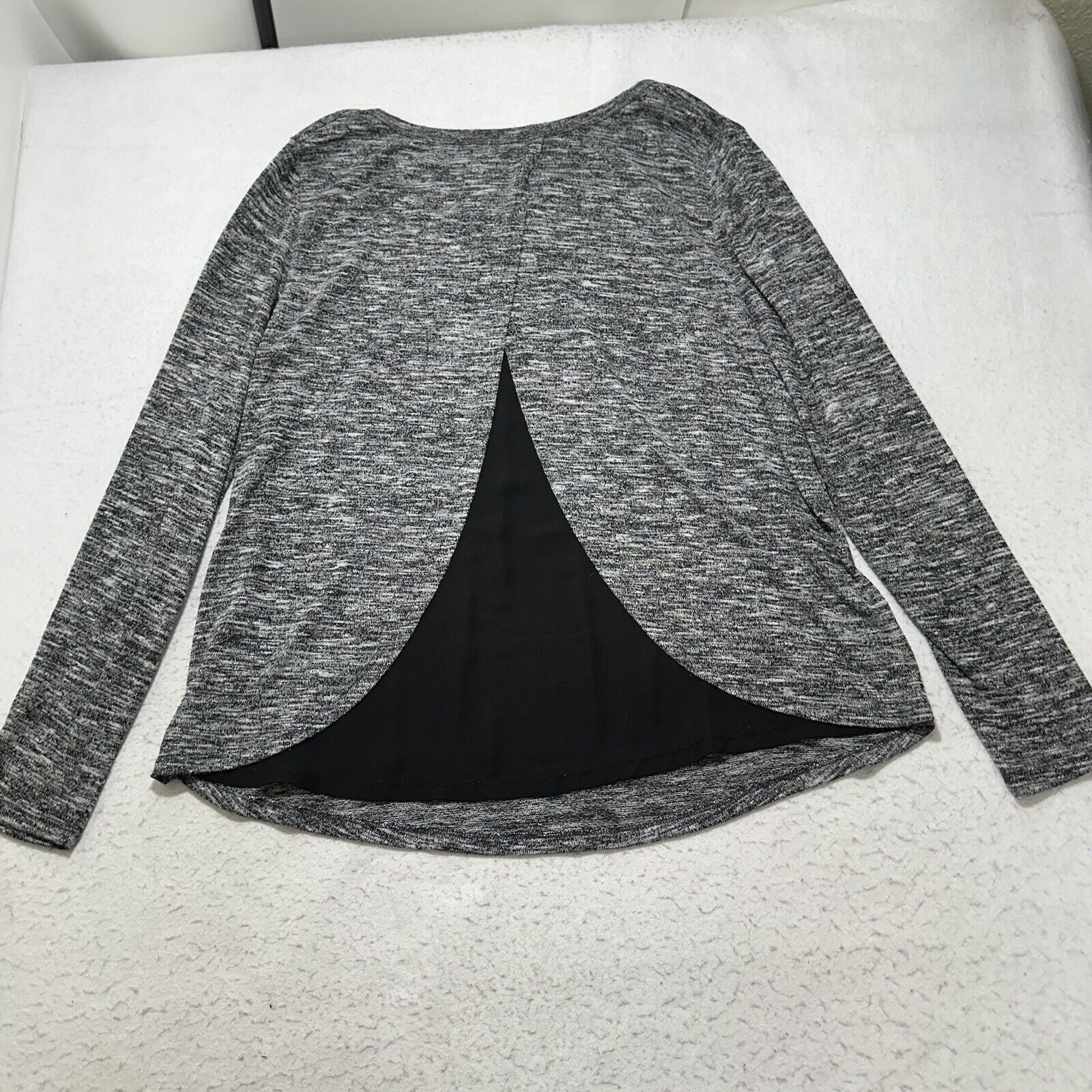 Old Navy Old Navy XL Slit Back Sweater Top Gray Pullover Shirt Size XL / US 12-14 / IT 48-50 - 10 Thumbnail