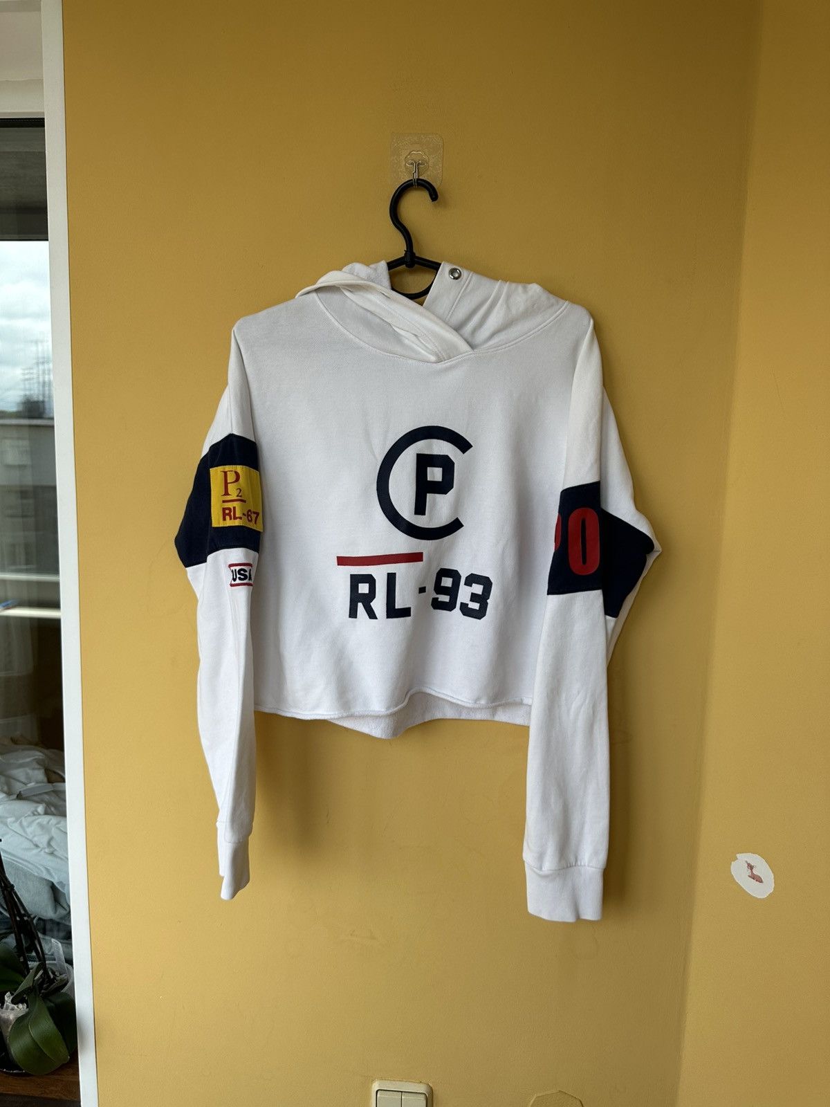 Polo Ralph Lauren Polo Ralph Lauren Crop Hoodie Offshore Sailing Team RL-93 Size S / US 4 / IT 40 - 1 Thumbnail