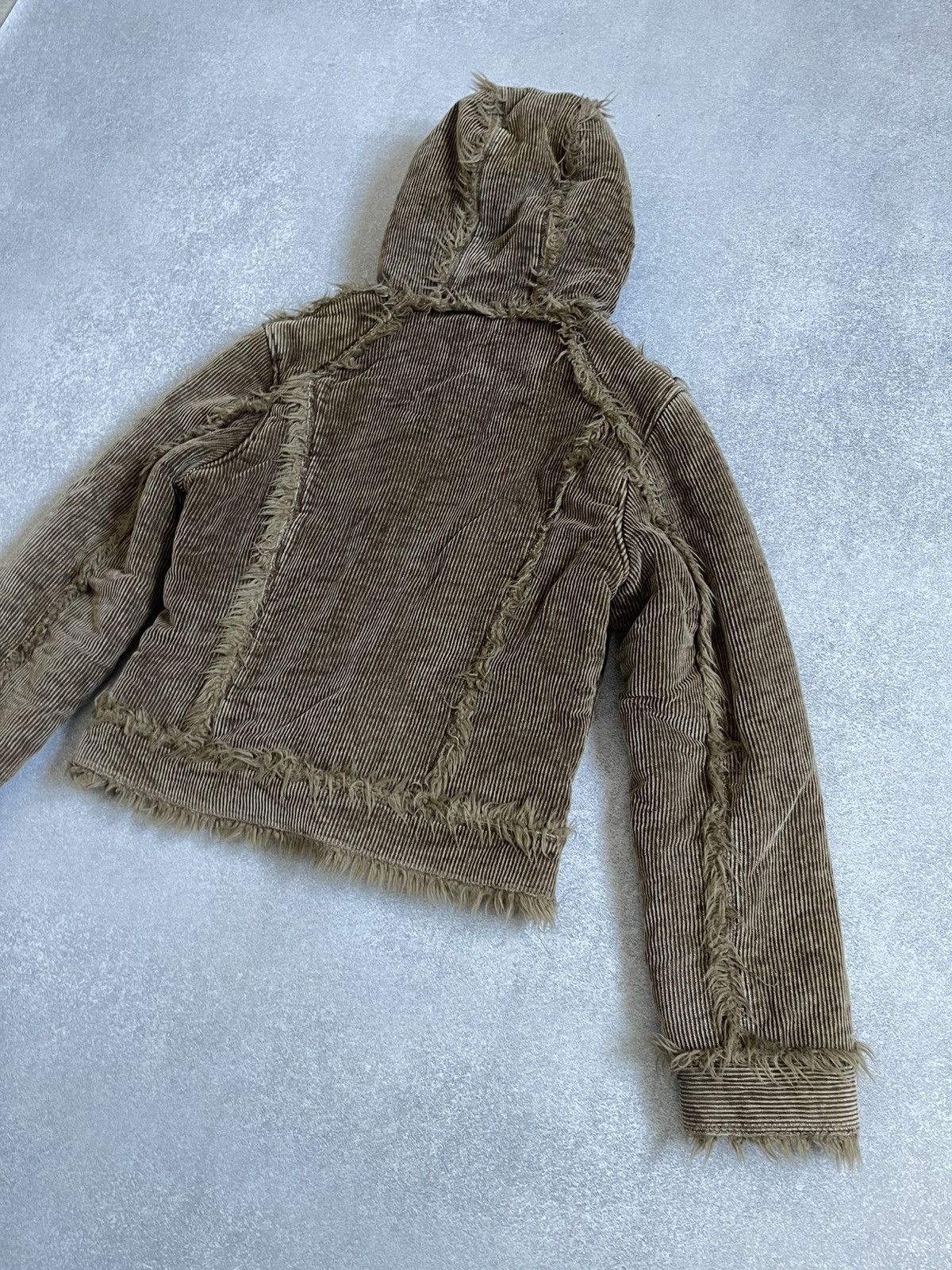 Hysteric Glamour Gipsy Vintage Y2k Faux Fur Archive Corduroy Hooded Jacket Size M / US 6-8 / IT 42-44 - 12 Thumbnail